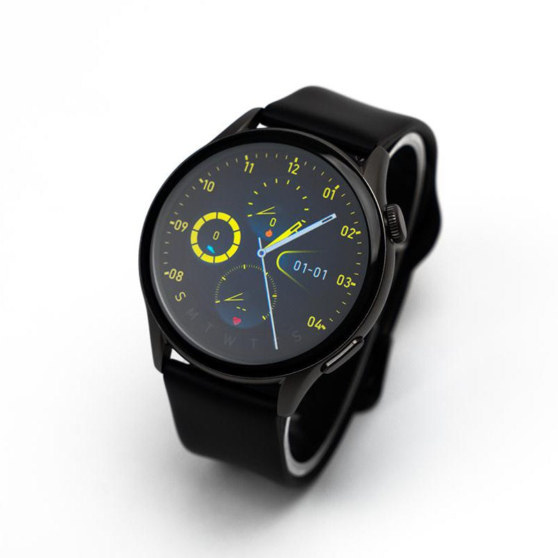 Reloj T7 Negro + Pulsera velcro naranja-7