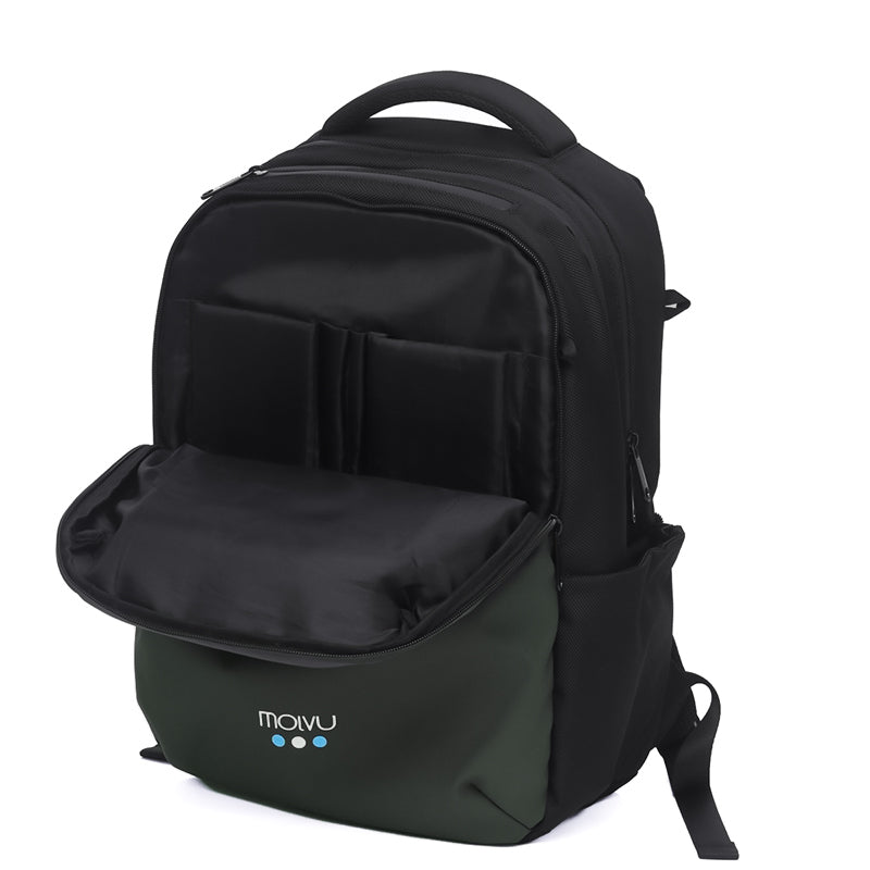 Mochila Zacualpa 15 Negro Verde-13