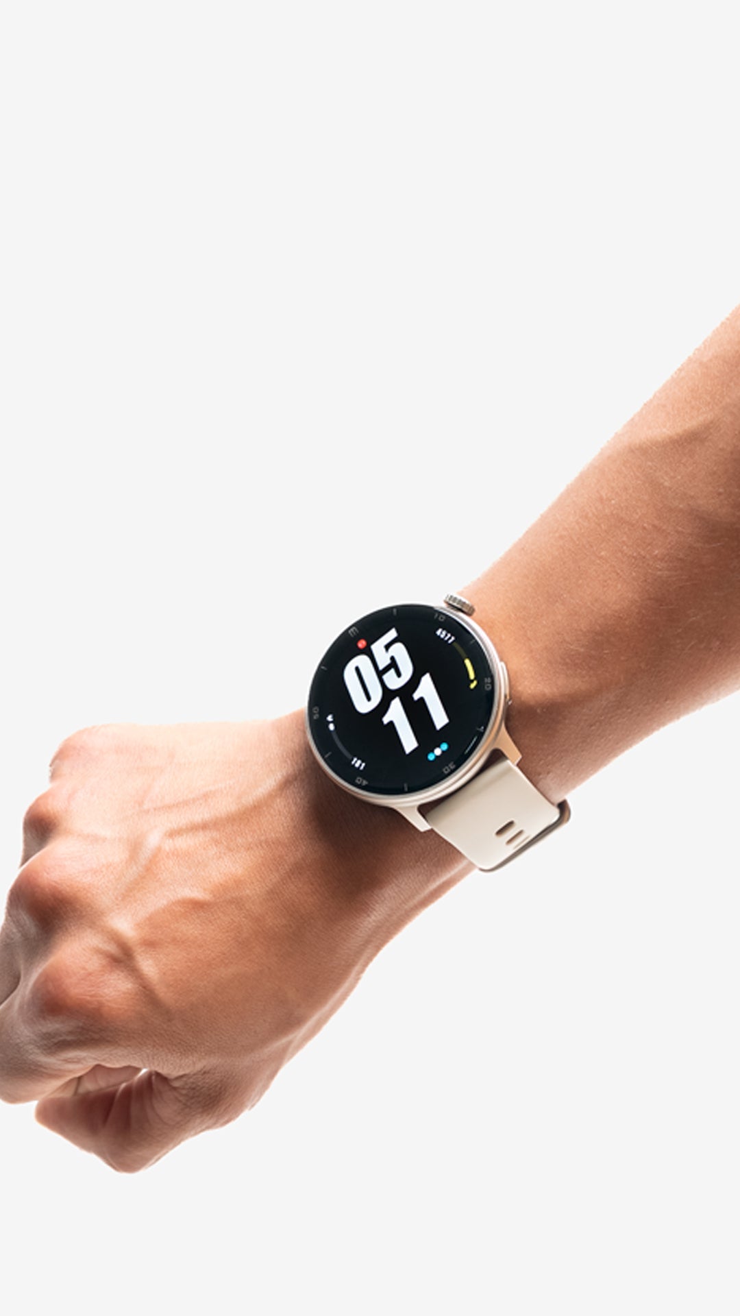 RELOJ T8 GRIS + PULSERA VELCRO ROJO-14