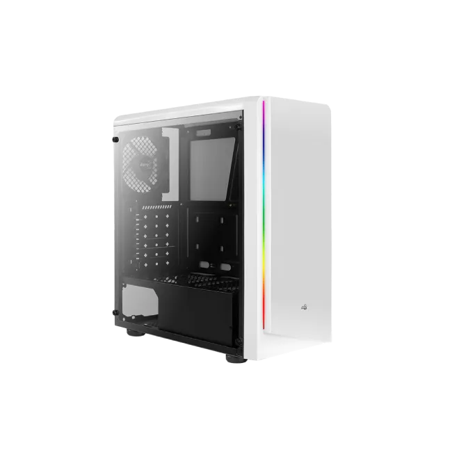 Case Gamer AeroCool 2210-23110080 Rift Media Torre RGB LED Vidrio Templado Color Blanco-3