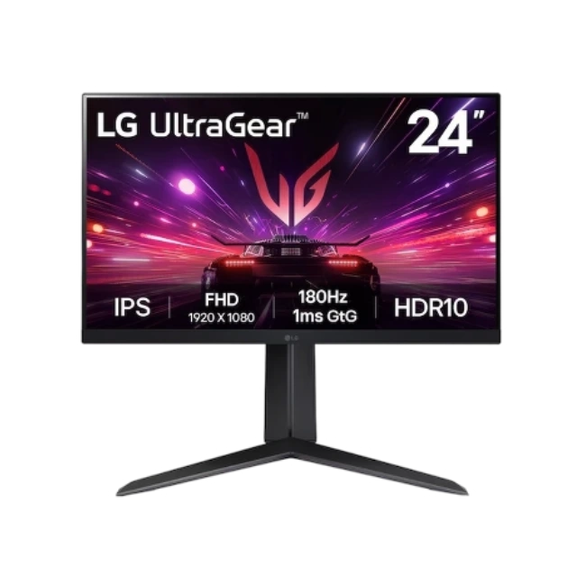 MONITOR 24'' GAMING LG ULTRAGEAR FHD 1920 x1080 180Hz 1MS HDR10 NEGRO 24GS65F-B-5