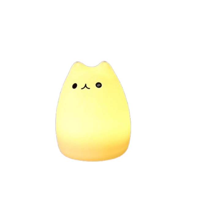 Lampara Led de Silicon en Forma de Gato-1