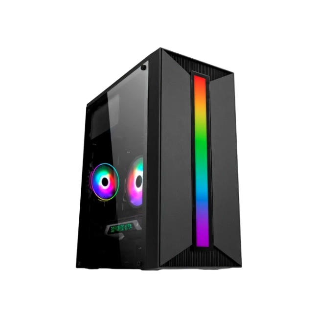 CASE GAMING RGB EAGLE WARRIOR CM16KTRA001C MICRO ATX PANEL LATERAL ACRILICO USB 2+ AUDIO +U3 H350 RGB STRIP-1