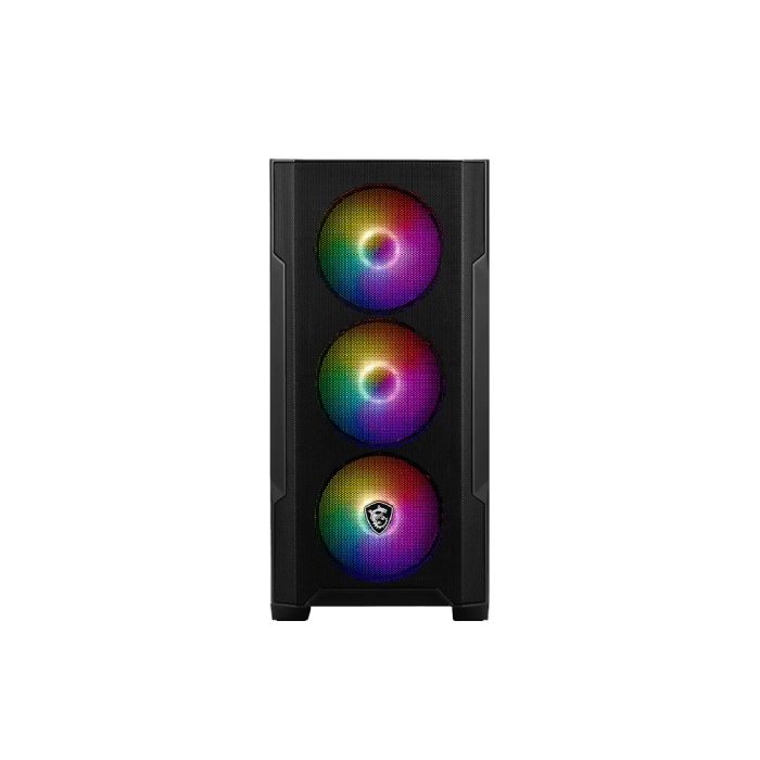 CASE RGB MSI MAG FORGE M100A MINI TOWER VENTILADORES 4 DE 120MM CON VIDRIO LATERAL Y MALLA FRONTAL 306-7G20A21-809-8