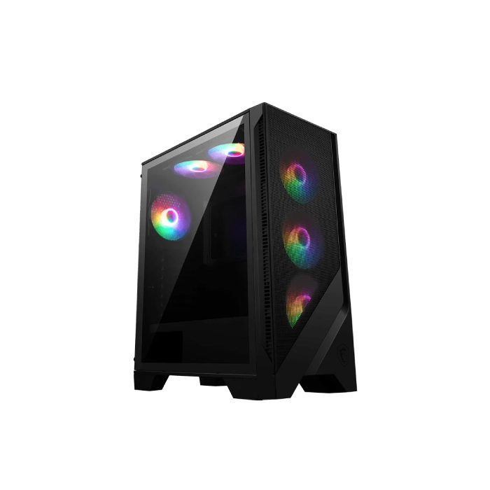 CASE RGB MSI MAG FORGE 120A AIRFLOW MID TOWER VENTILADORES 6 DE 120MM CON VIDRIO LATERAL Y MALLA FRONTAL 306-7G23A21-809-4