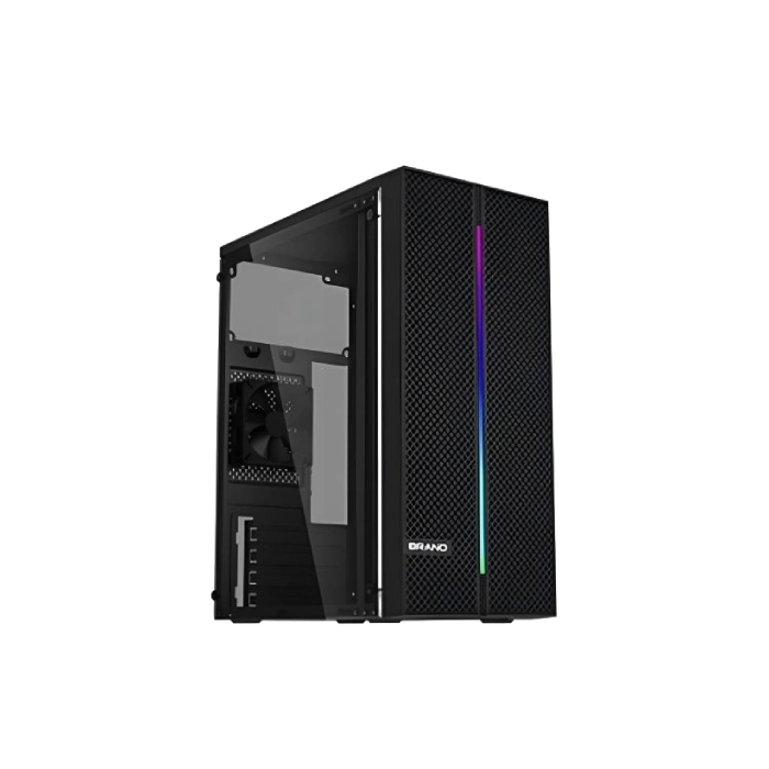 CASE GAMING RGB EAGLE WARRIOR CM26KTRA001C MINI TOWER SIN VENTILACIÓN INCLUIDA CON PANEL ACRÍLICO LATERAL Y BARRA DE LUZ