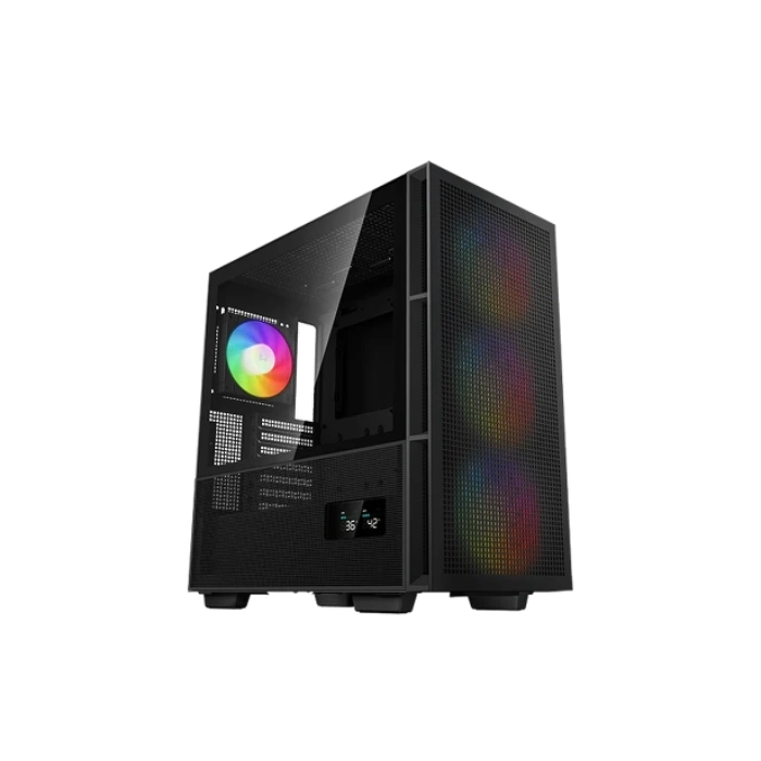 CASE GAMING RGB DEEPCOOL CH560 DIGITAL MID TOWER 3 VENTILADORES DE 140MM Y 1 DE 120MM CON VIDRIO LATERAL Y MALLA FRONTAL R-CH560-BKAPE4D-G1-5