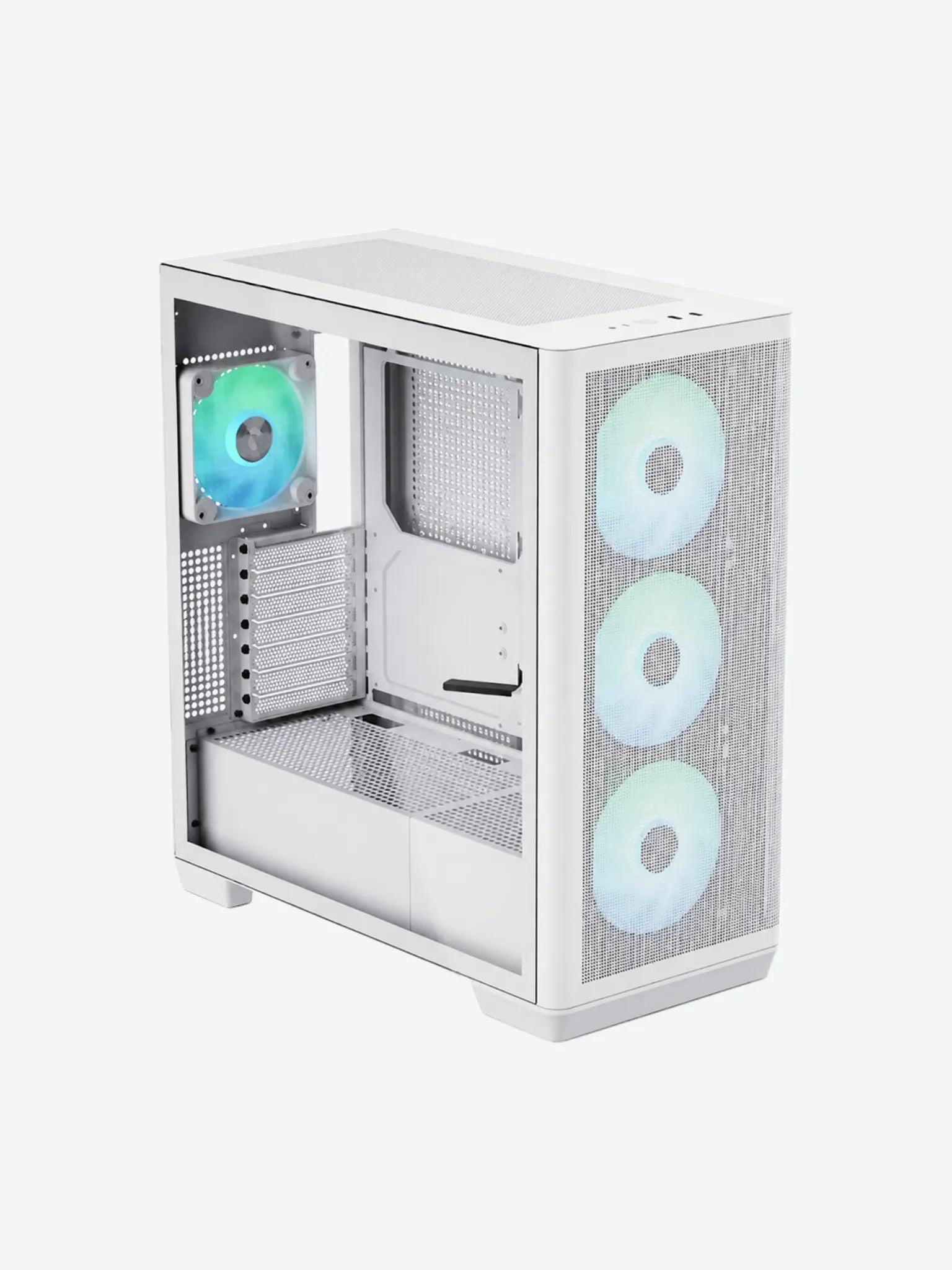 CASE RGB APNX C1-R-WT-V1 MID TOWER VENTILADORES 3 DE 140MM Y 1 DE 120MM CON MALLA FRONTAL Y LATERAL APCM-CR01243.21