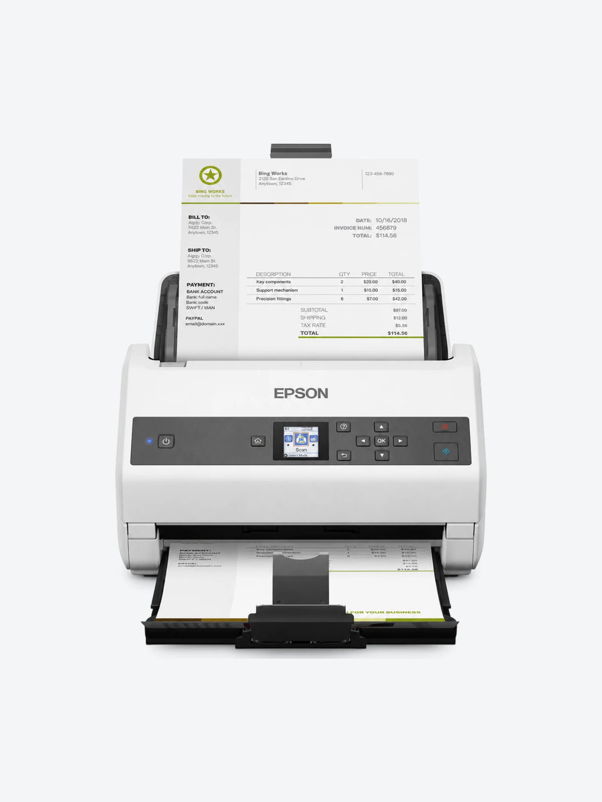 Escáner DS-870 Vertical ADF 100 Hojas Dúplex/65ppm/130ipm/CT10,000
