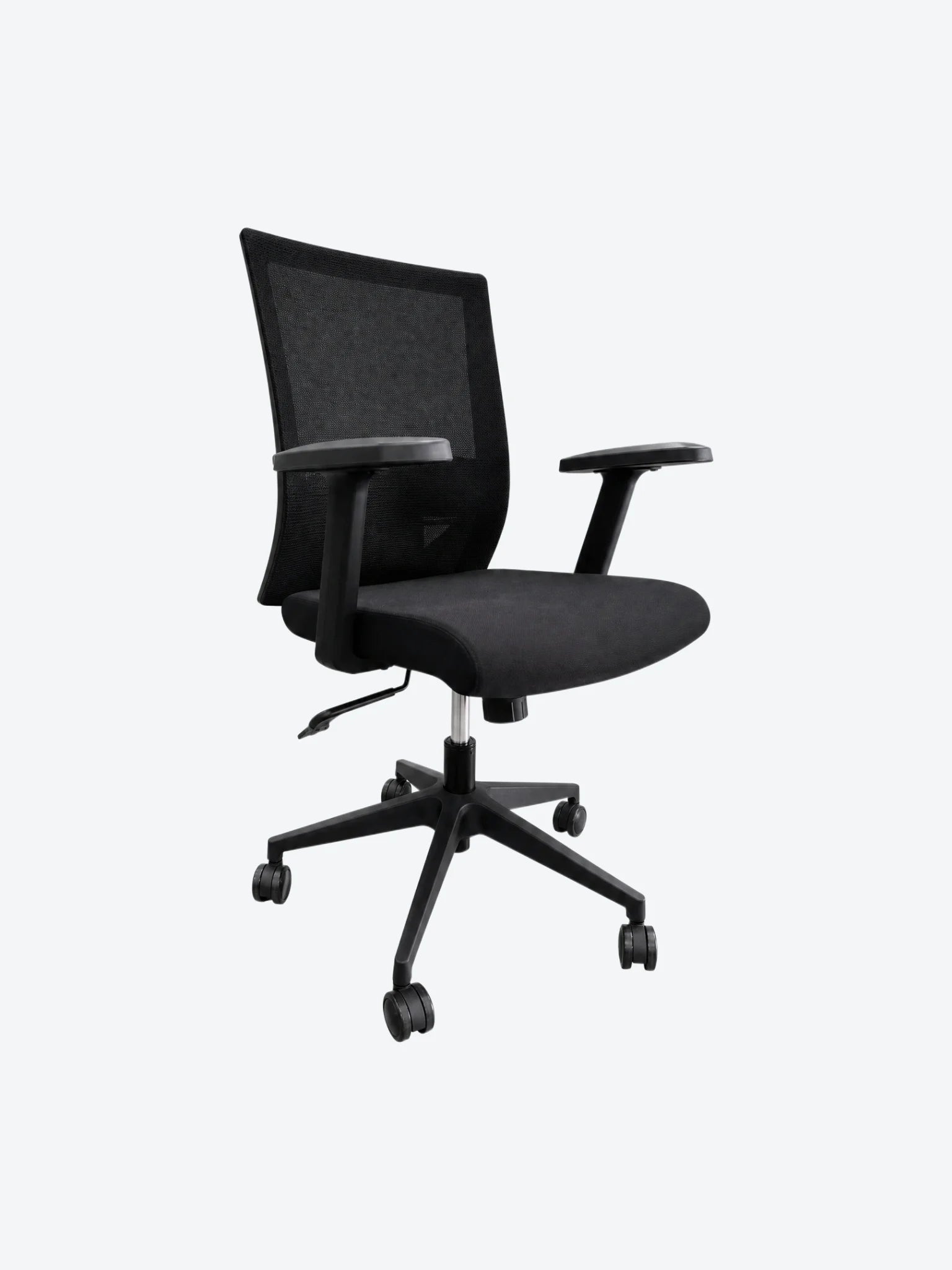 Silla de Oficina MG-WB-020-B1-BK De Tela Con Respaldo Color Negro-1
