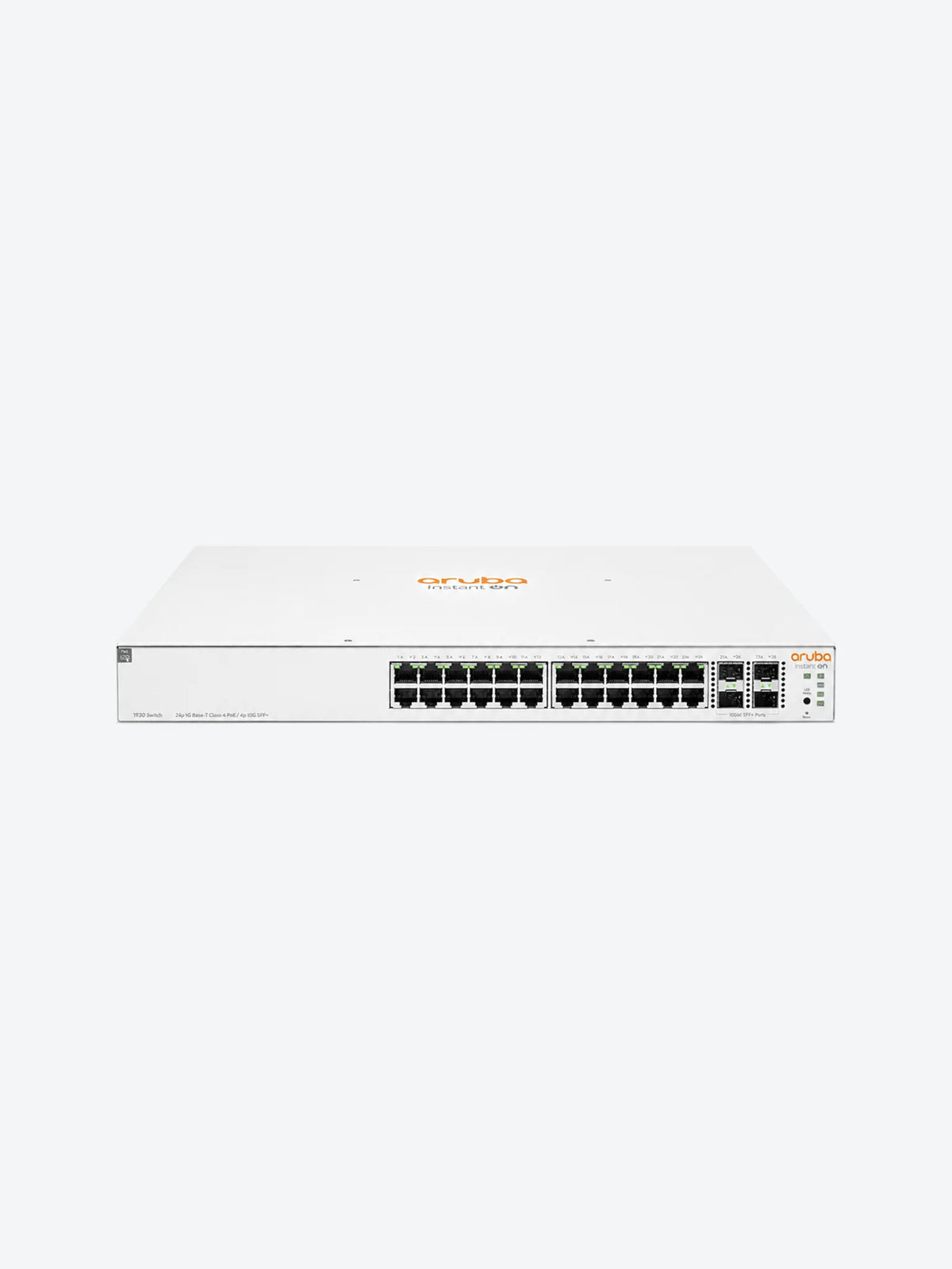 HPE Networking Instant On 1930 24G Class4 PoE 4SFP/SFP+ 195W Switch - Conmutador - L3 - Gestionado - 24 x 10/100/1000 (PoE) + 4 x 1 Gigabit / 10 Gigabit SFP+ - montaje en rack - PoE (195 W)-1