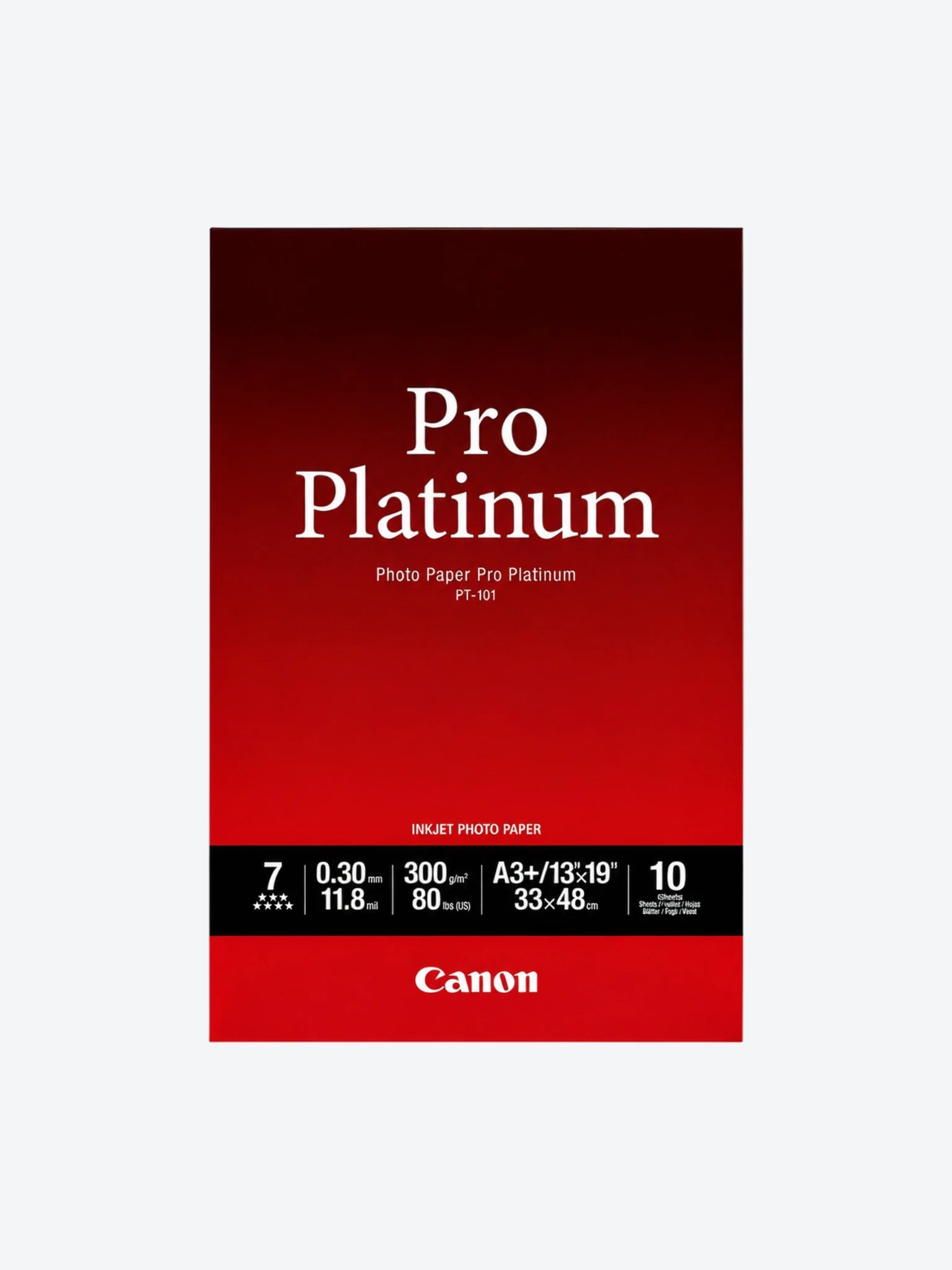 Canon Pro Platinum Photo Paper (10 Sheets) PT-101 A3+ 10SH