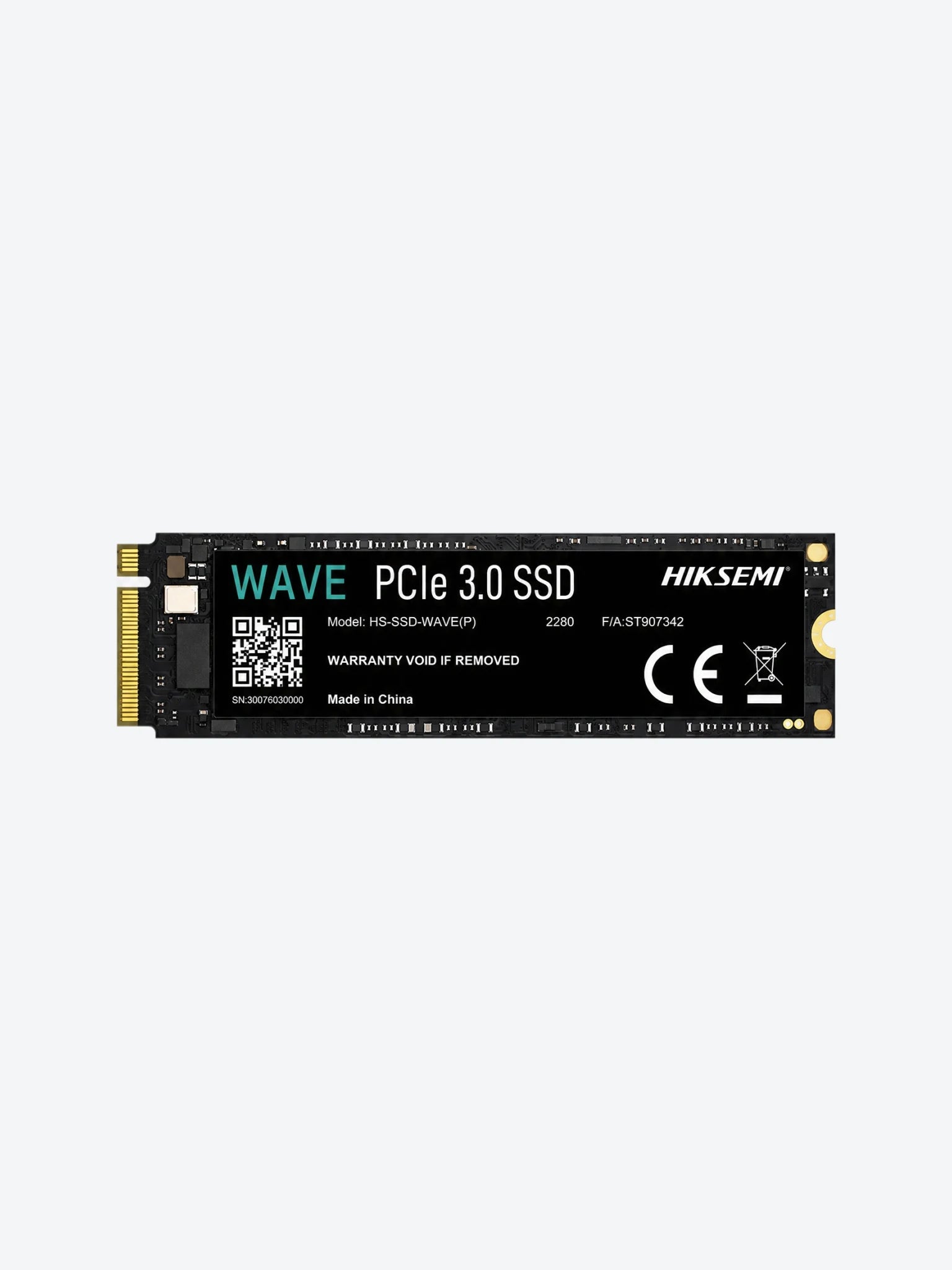 Disco Solido Interno Hiksemi  HS-SSD-WAVE(P)1024G  1TB M.2 2280 PCIE GEN3 X4 2450MB/S / 2450MB/S Color Negro-1