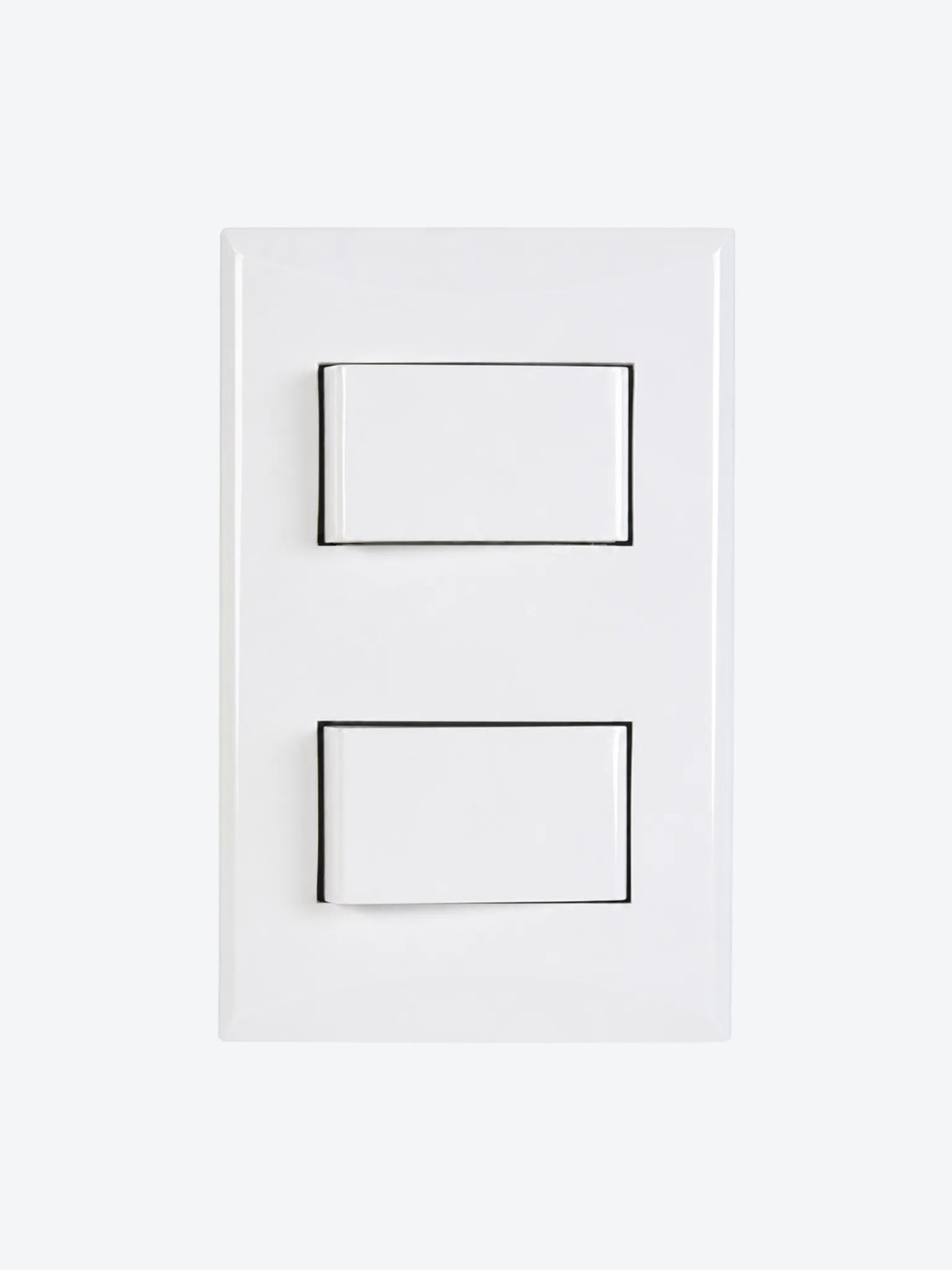 PLATA INTERRUPTOR DOBLE 3VIAS COLOR BLANCO NOM-ANCE