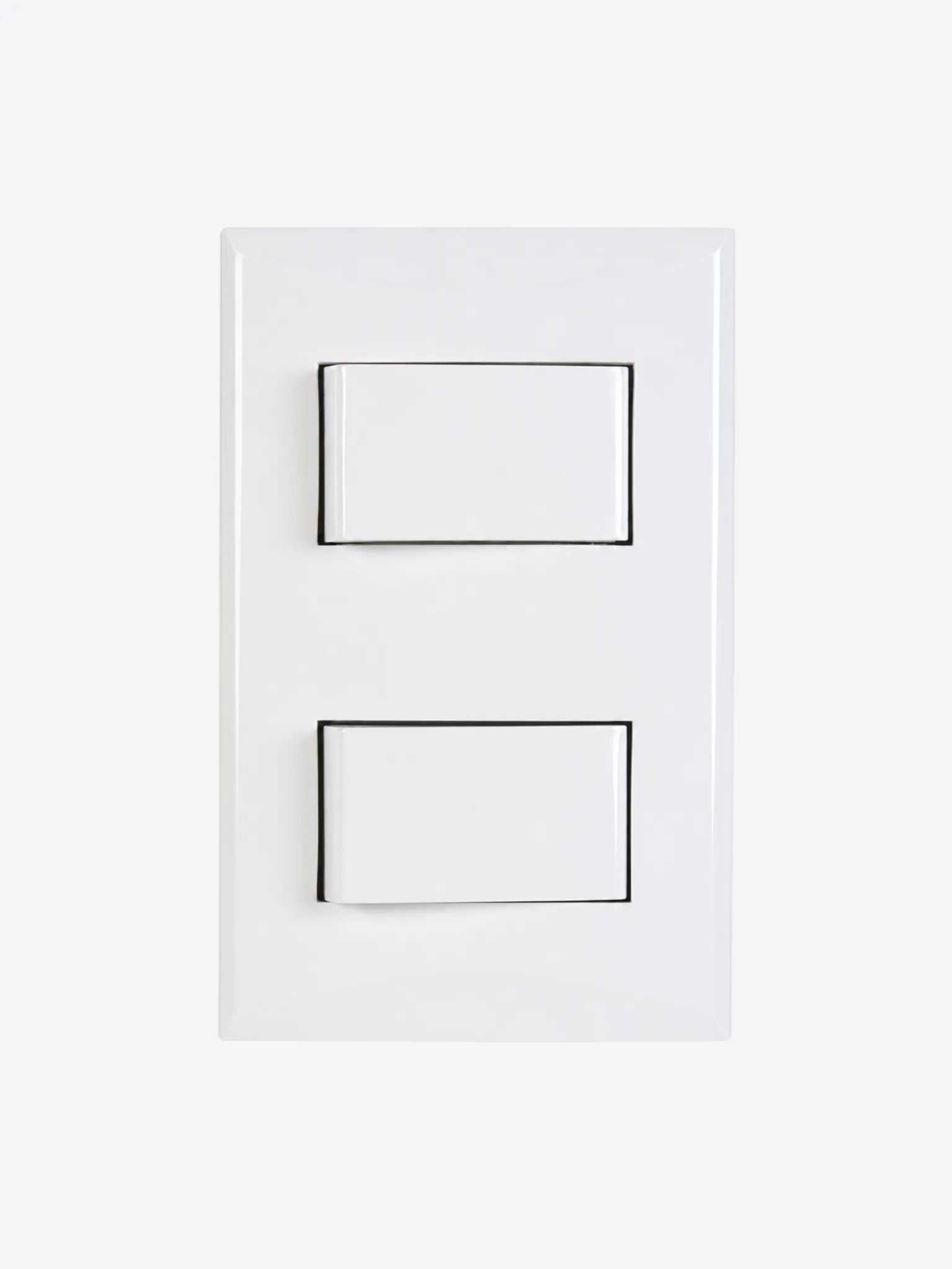 PLATA INTERRUPTOR DOBLE 3VIAS COLOR BLANCO NOM-ANCE-1