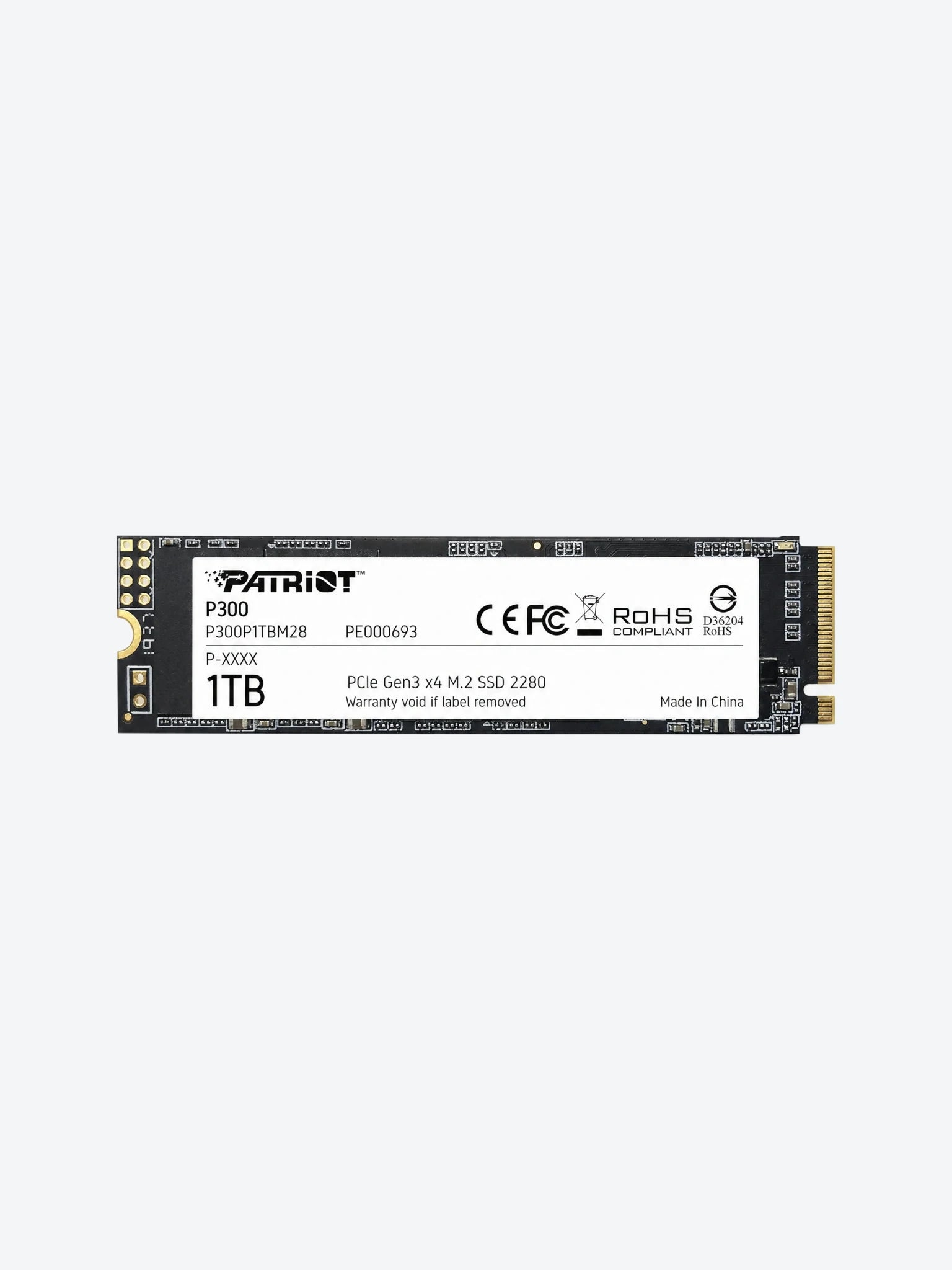 Disco Solido Interno Patriot P300 1TB M.2 Pvle Gen3 x4 P300P1TBM28-1