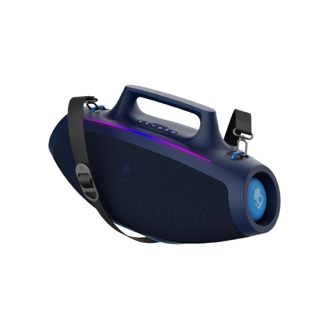 Bocina Skullcandy 2SKSK1850N0L2 Bluetooth IPX7, Luces LED y Modos de Estroboscopio Batería de 12H Azul Marino-1
