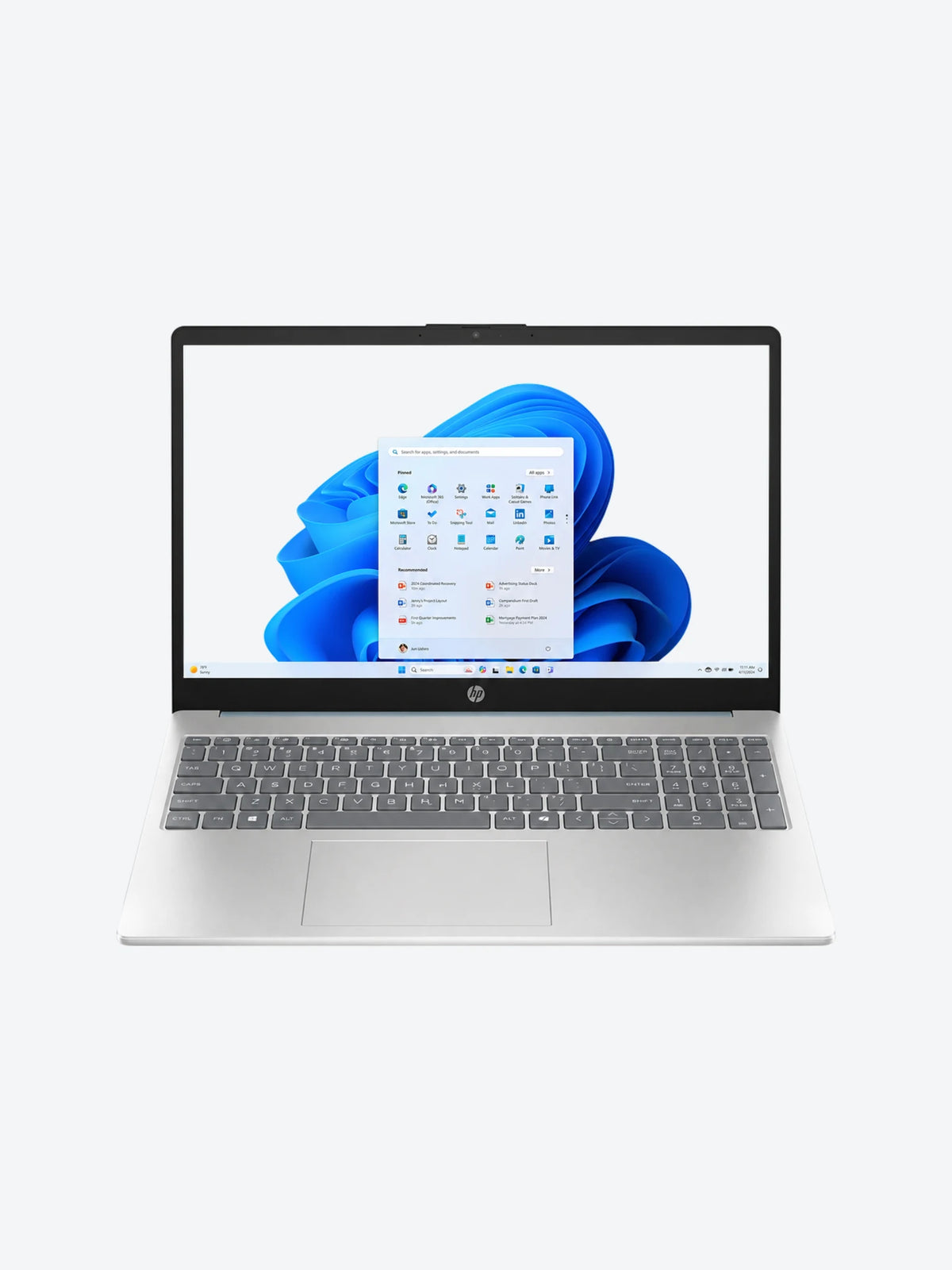 LAPTOP HP 15-FC0025WM 15.6Plg TOUCH RYZEN 5-7520U 8GB 1TB WIN 11 INGLÉS CK3Q5UA#ABA PLATEADO
