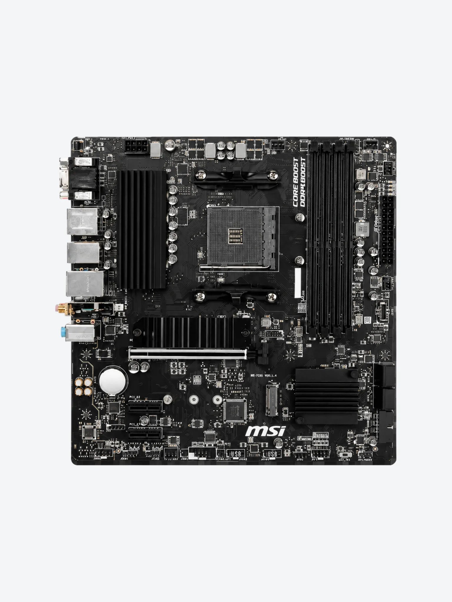 Tarjeta Madre MSI B550M PRO-VDH DDR4 AM4 MICRO-ATX DDR4 911-7C95-084 Color Negro-1