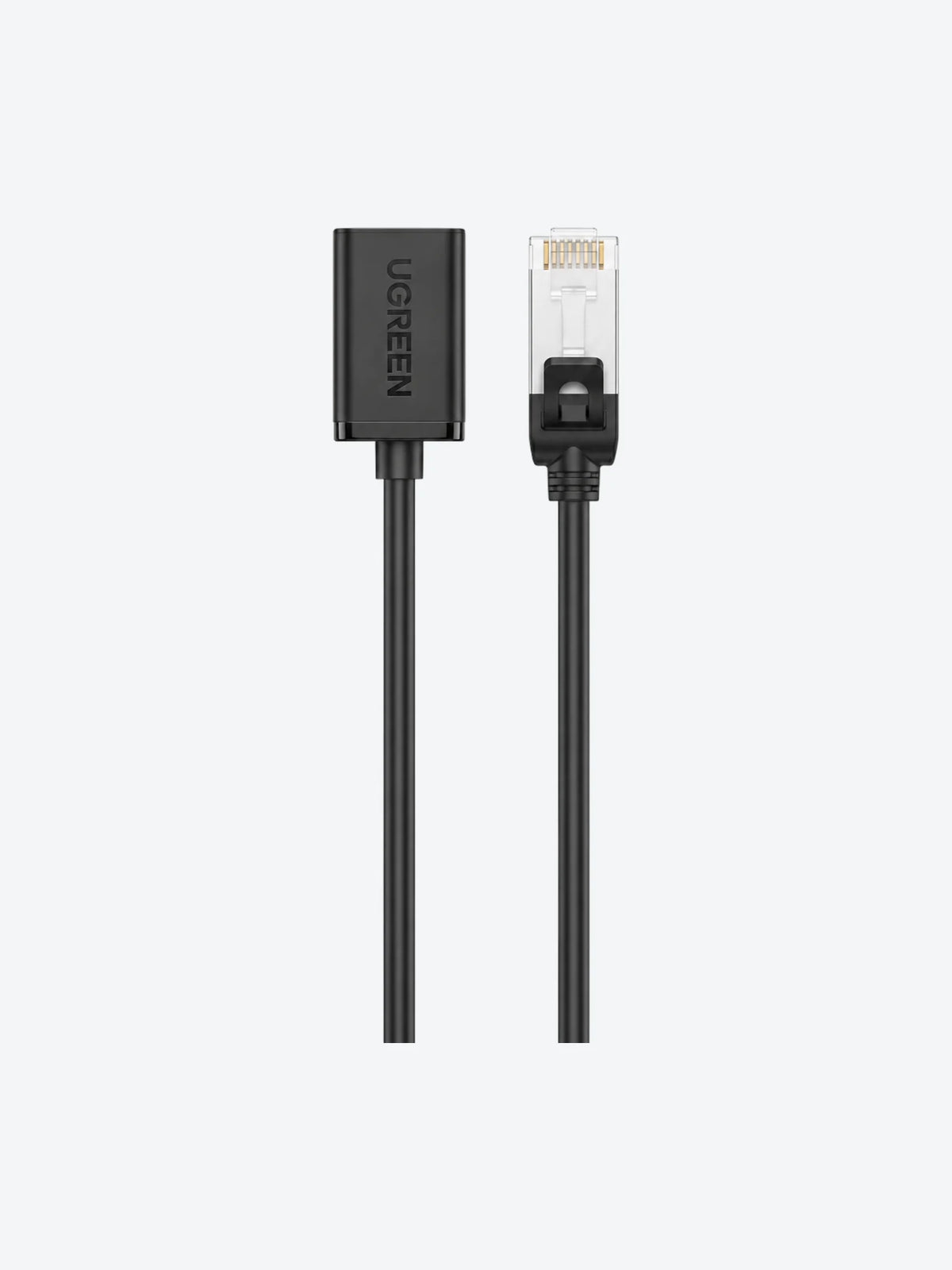 CABLE UTP UGREEN NW112 CAT 6 F/UTP RJ45 MACHO A HEMBRA 0.5 M 11278 NEGRO