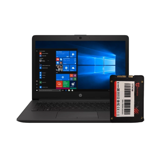 Combo Laptop HP+ base con ventilador  xtech xta-155+ mouse logitech g203-4