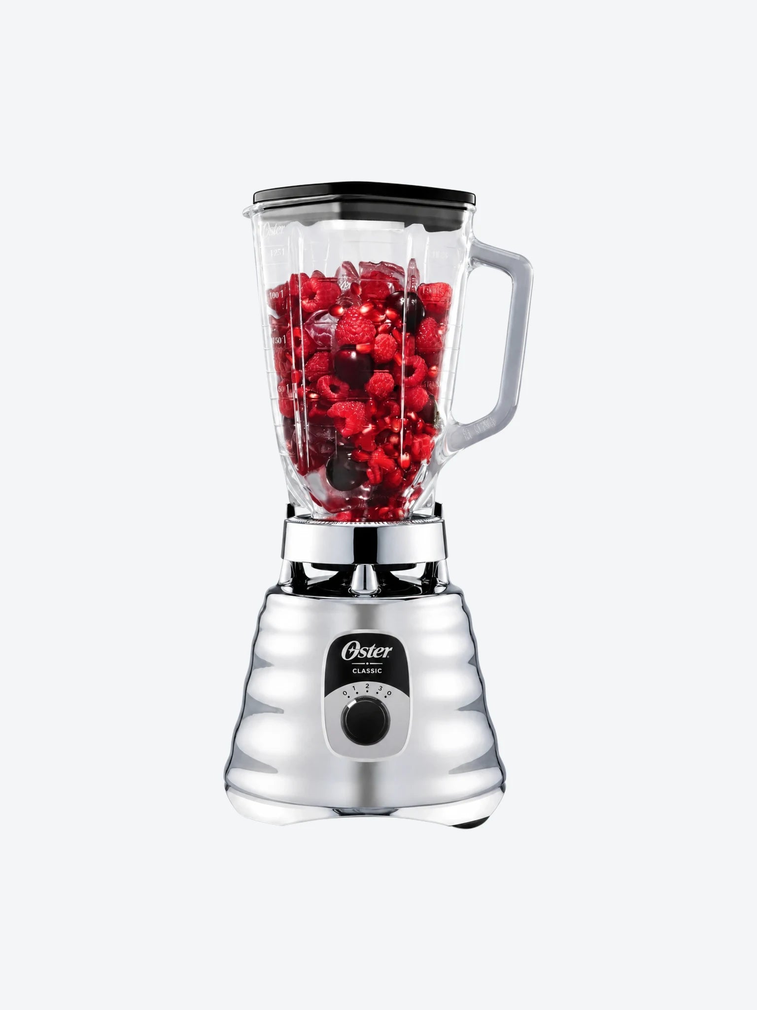 Licuadora Clasica Oster 465-15 con 3 Velocidades 500W Vaso Plastico Color Plateado