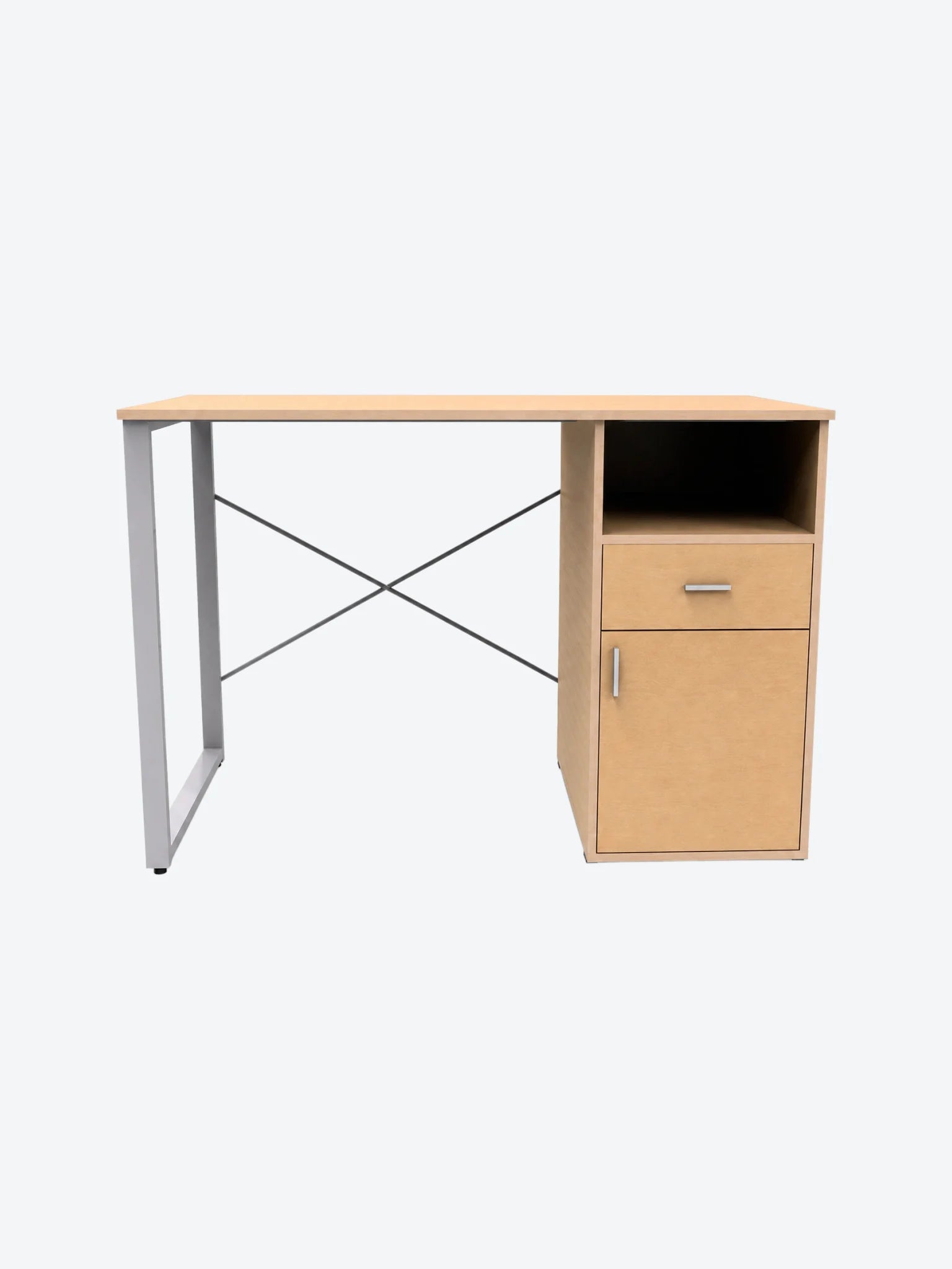 Escritorio Xtech XTF-CD631 1 Nivel Con Gaveta y Puerta Color Madera-1