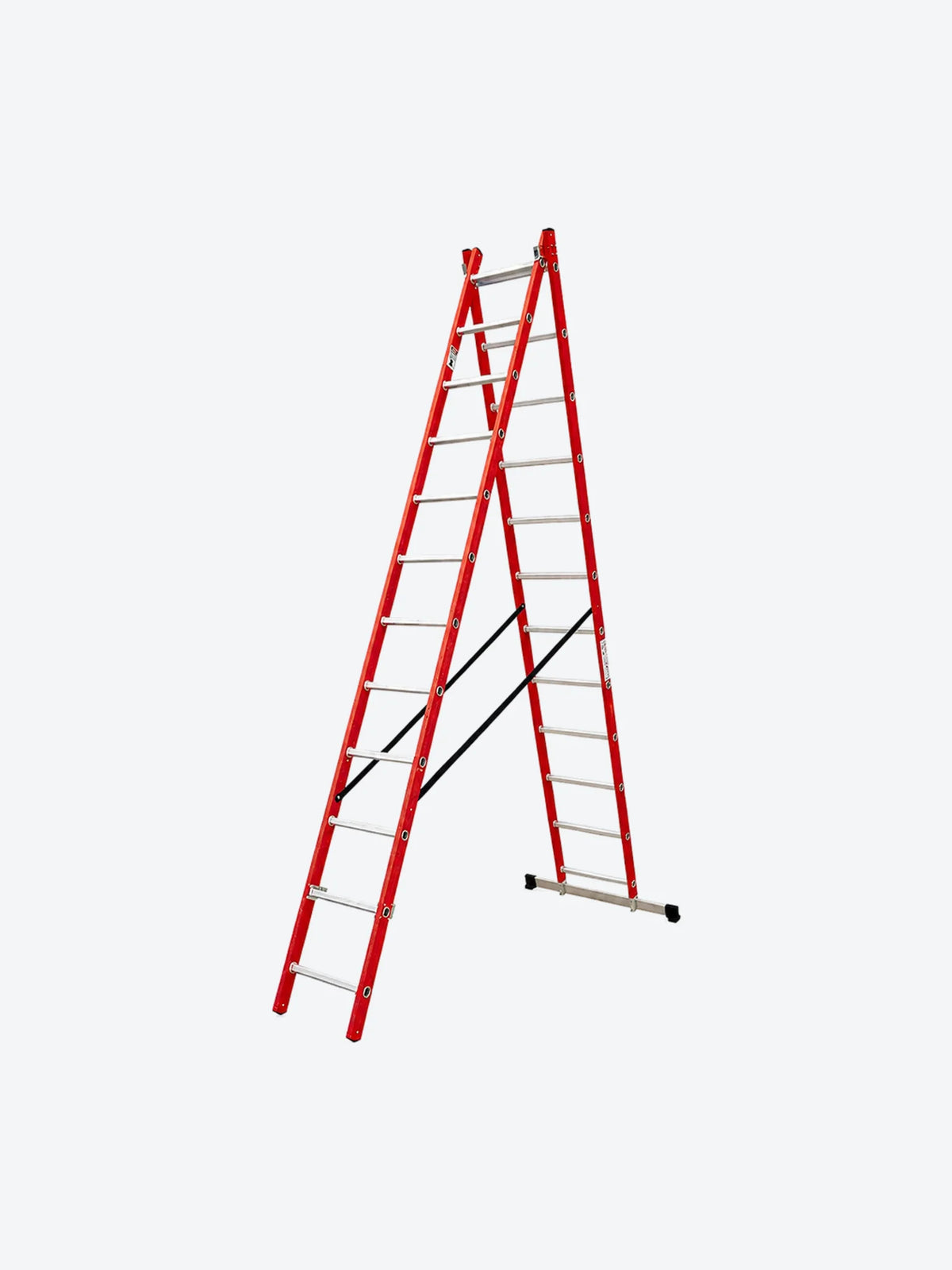 ESCALERA EXTENSION Y TIJERA 5.9 M FIBRA DE VIDRIO SOPORTA HA