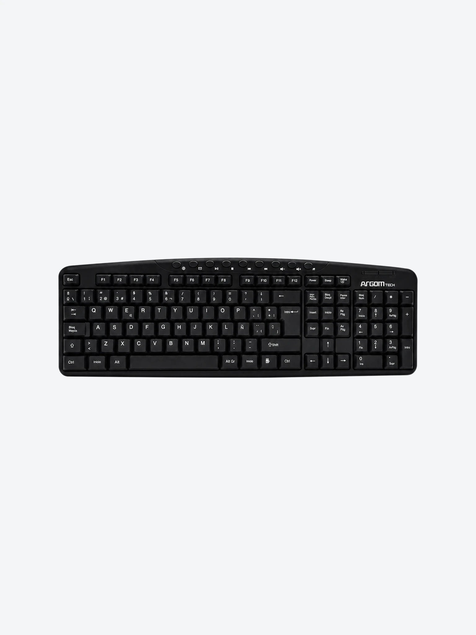 Teclado Argom ARG-KB-7807 USB Multimedia en Español