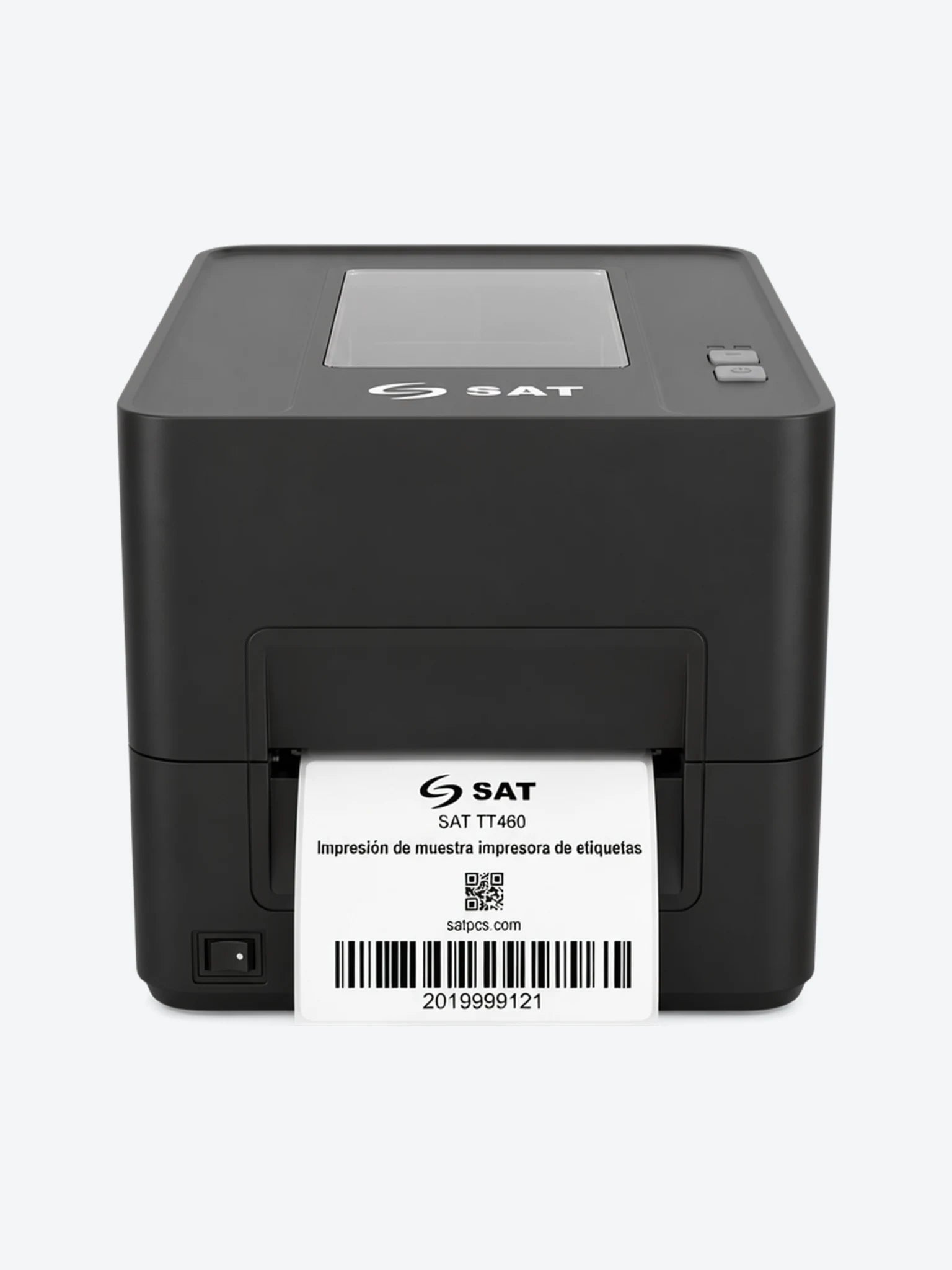 Impresora de etiquetas SAT TT460 UE con transferencia térmica, 203/300 dpi, 6 ips, USB + Ethernet