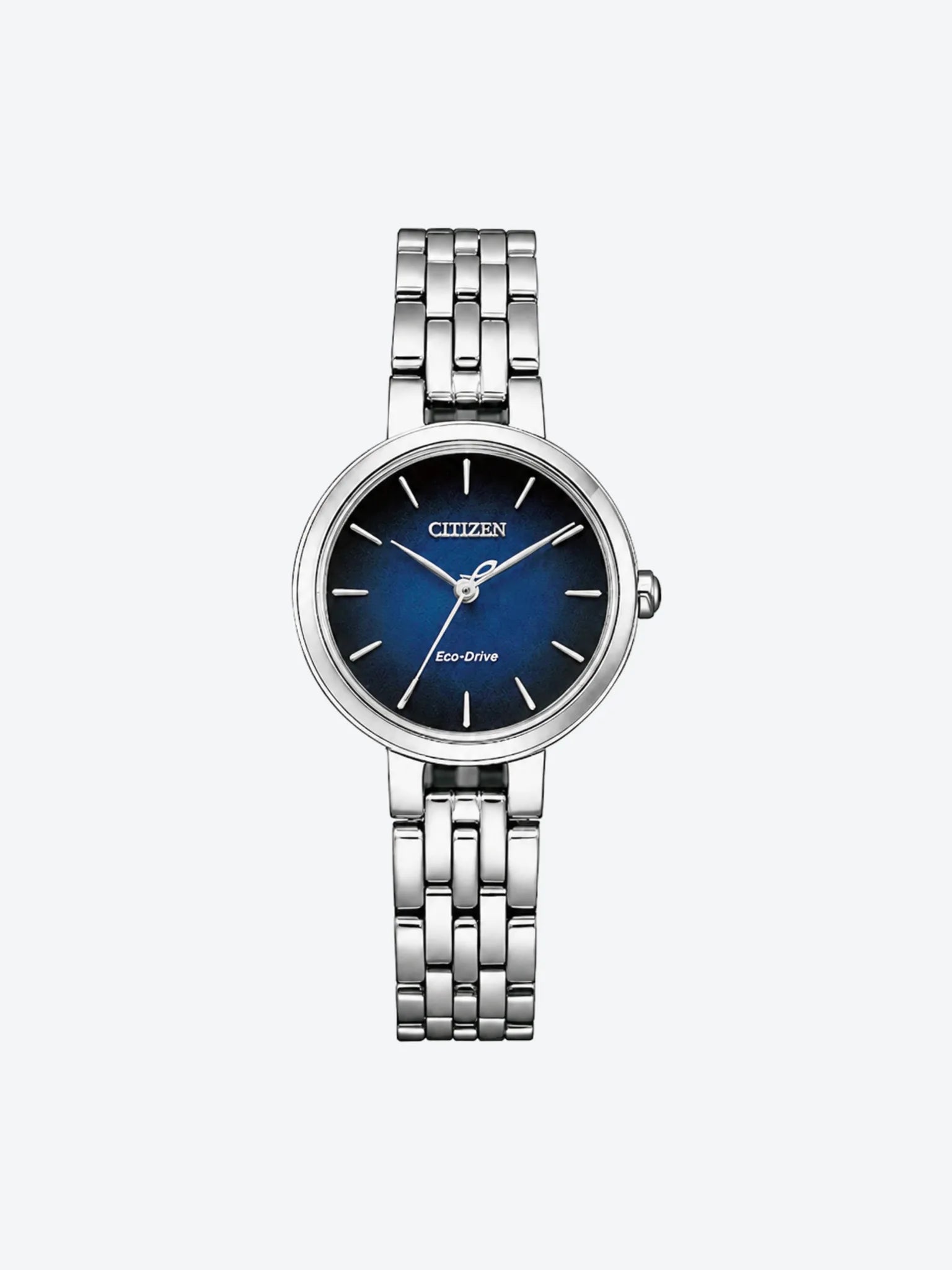 Citizen Reloj Anlogo para Dama Plateado con Azul