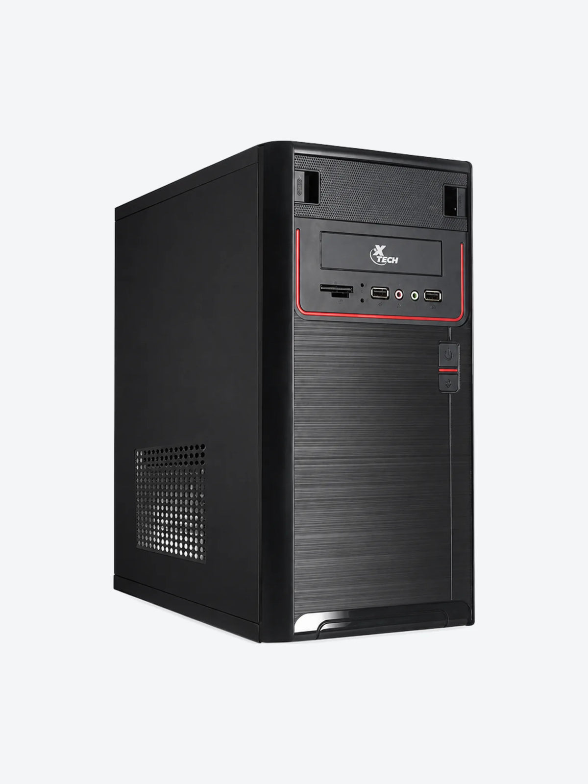 Xtech - Desktop - Micro ATX - All black - pc case 600W ps logo-1