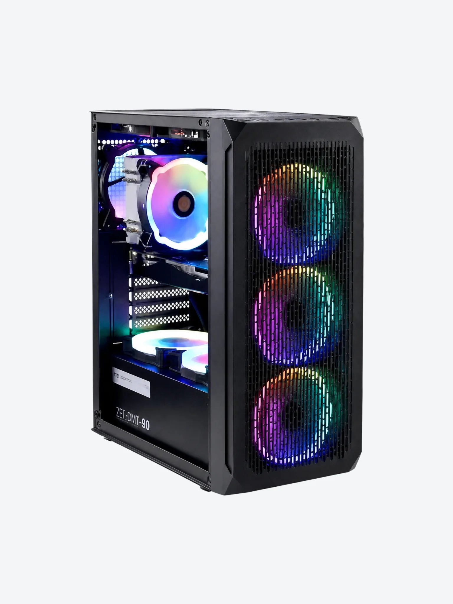 Case Gaming AT01 de Vidrio 3 FAN 12CM-1