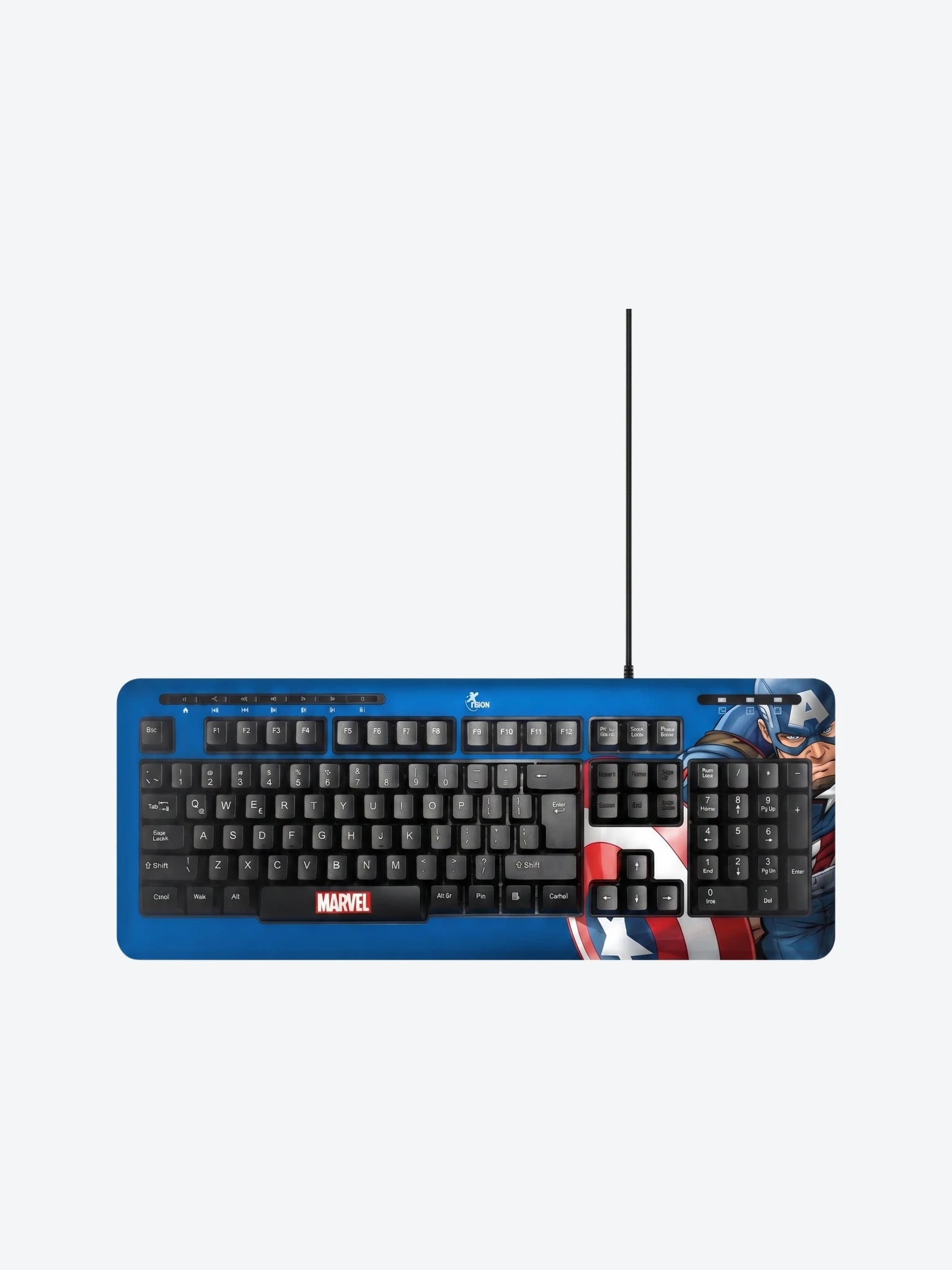 Teclado Xtech XTK-M401CA Marvel Captain America USB Español