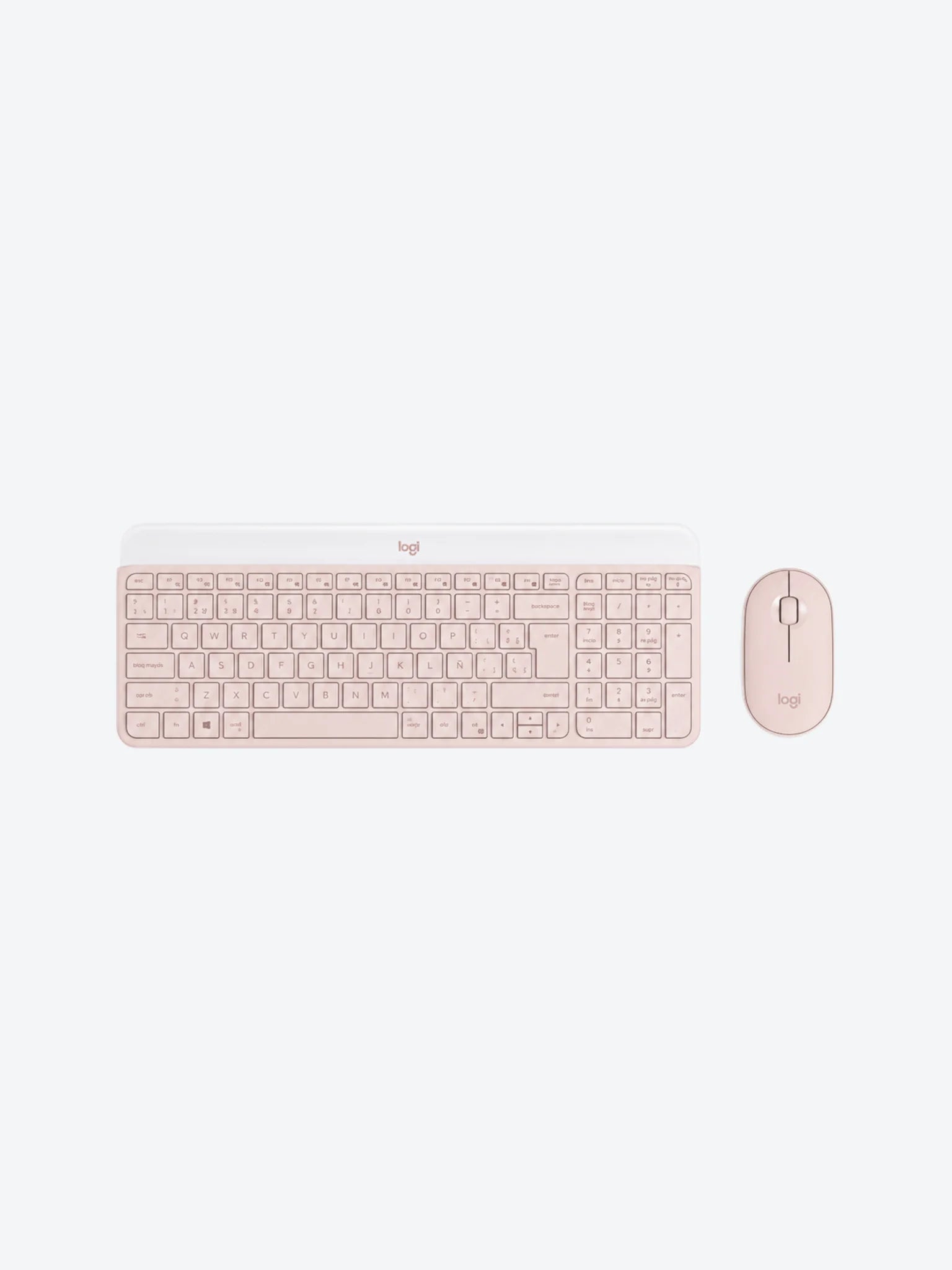 Logitech - Keyboard and mouse set - Spanish - Wireless - Rose