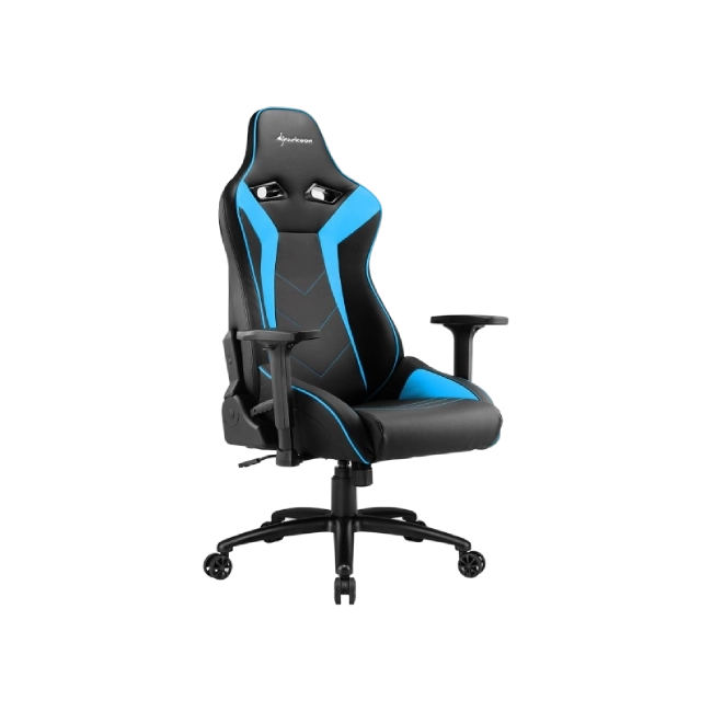 Silla Gaming Sharkoon Elbrus 3 Color Negro con Azul-2