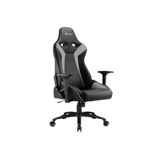 Silla Gamer Sharkoon Skiller Elbrus 3 Gaming Seat Color Negro con Gris 4044951027422-1