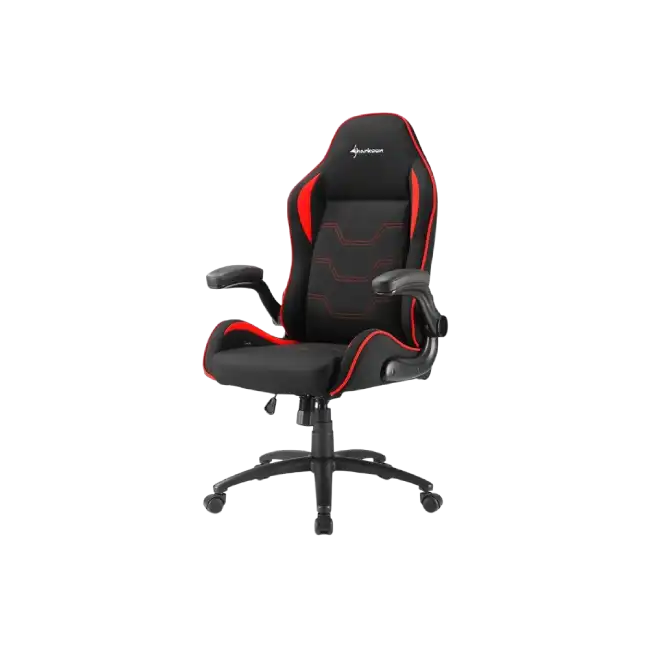 Silla Gamer Sharkoon Elbrus 1 Gaming Color Negro con Rojo 4044951027637-1