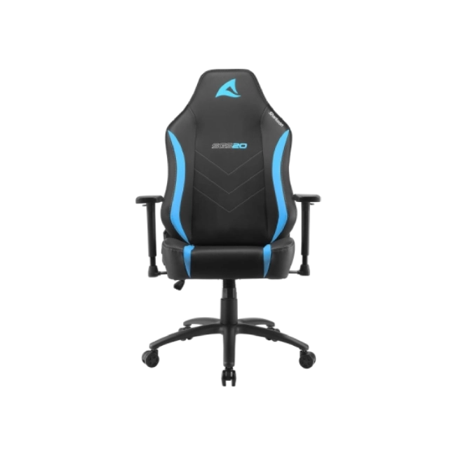 Silla Gamer Sharkoon SGS20 Color Negro con Azul 4044951034987-7