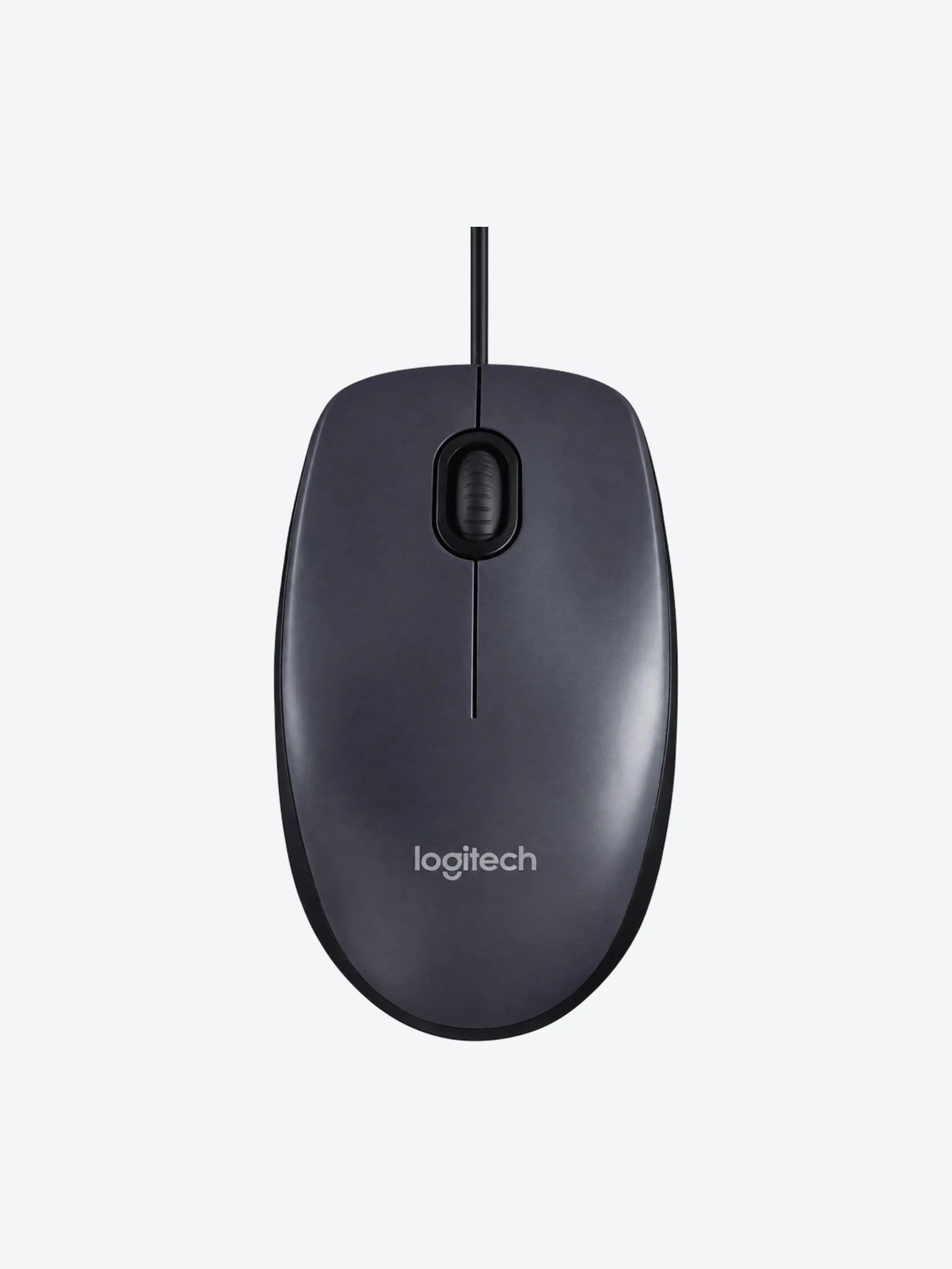 Logitech M100 - Ratón - diestro y zurdo - óptico - 3 botones - cableado - USB - negro