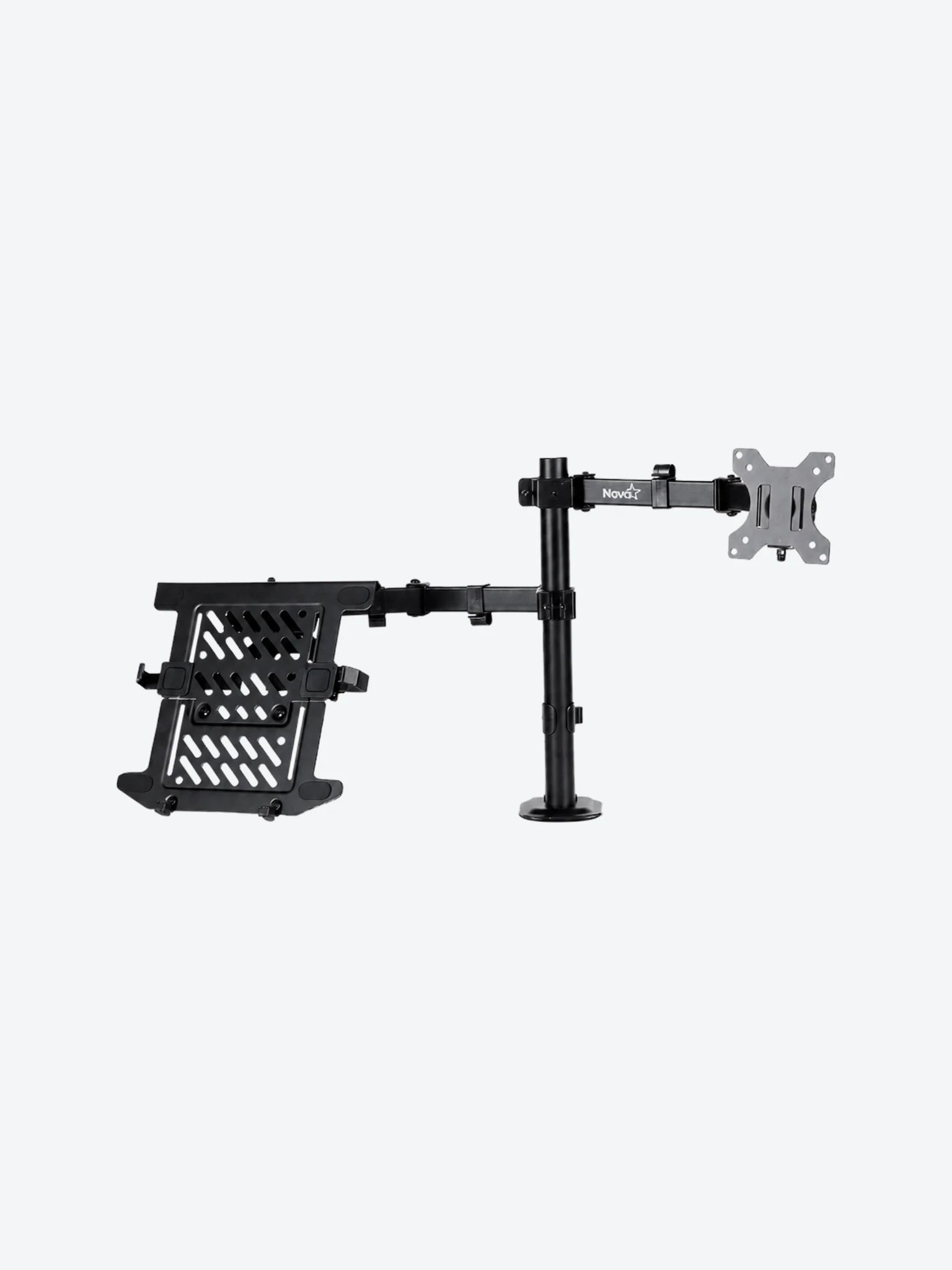 SOPORTE DE ESCRITORIO PARA MONITOR Y LAPTOP NOVA FDBM2008001C 14"-32" VESA 75X75 100X100 8KG NEGRO