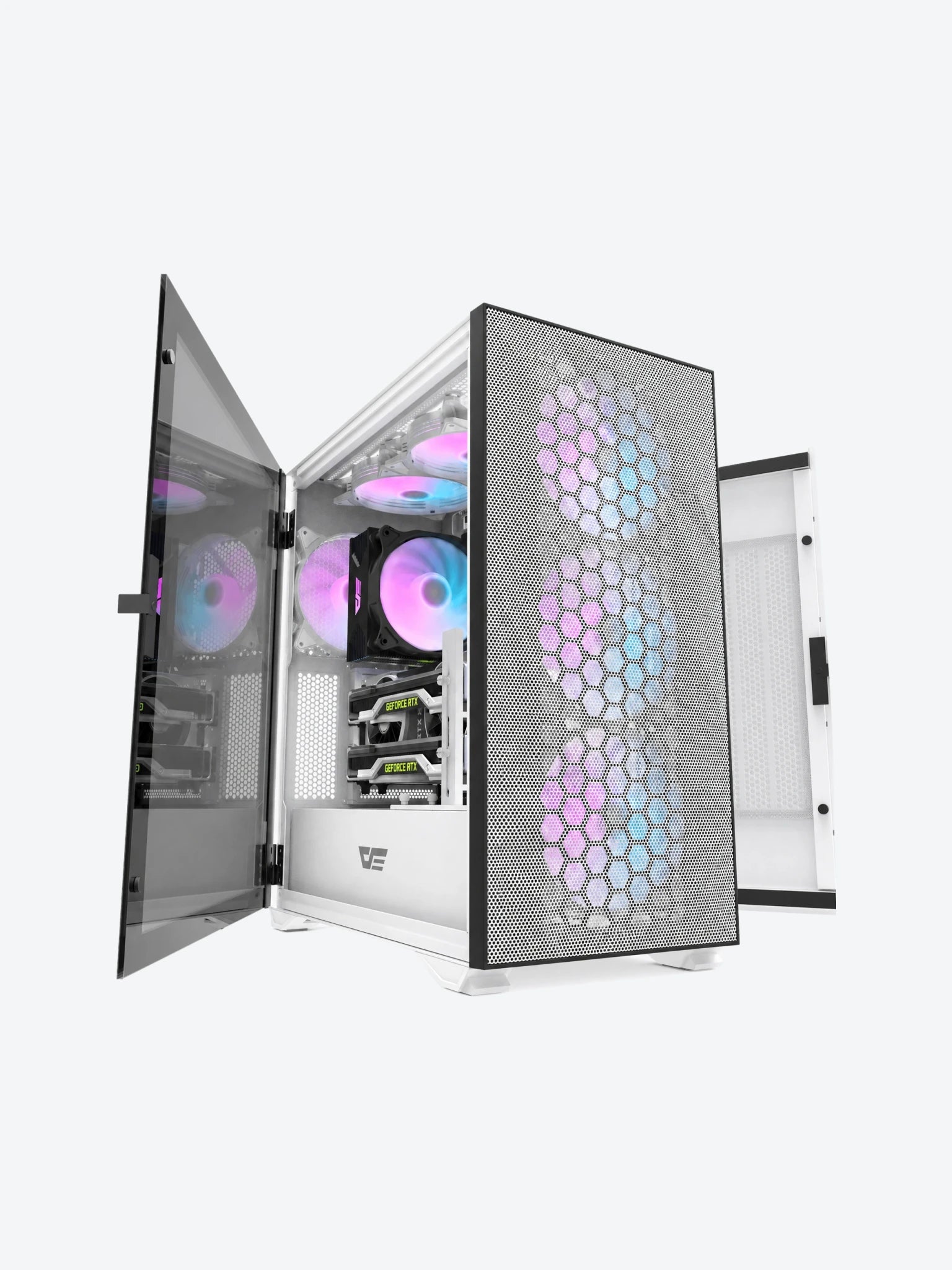 CASE DARKFLASH DLX21 MESH TORRE COLOR BLANCO-1