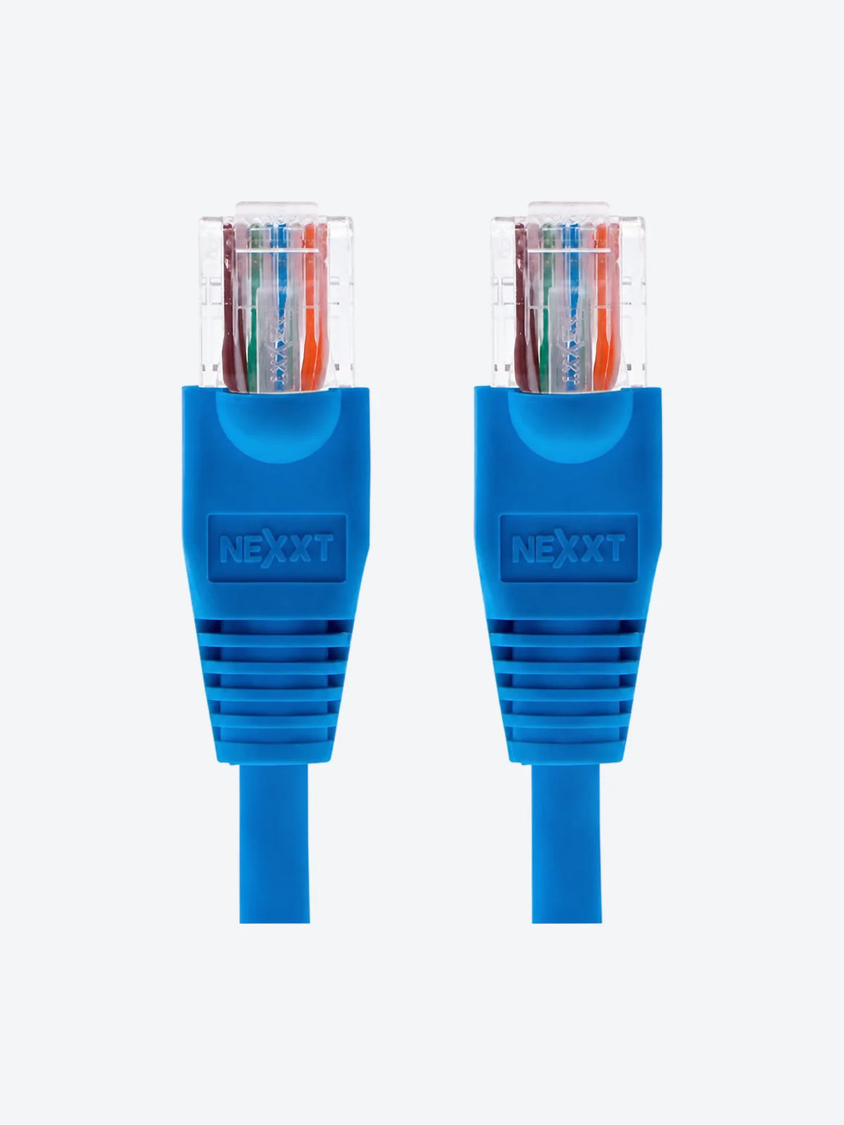 Nexxt - Cable de interconexión - RJ-45 (M) a RJ-45 (M) - 90 cm - UTP - CAT 5e - moldeado, trenzado - azul-1