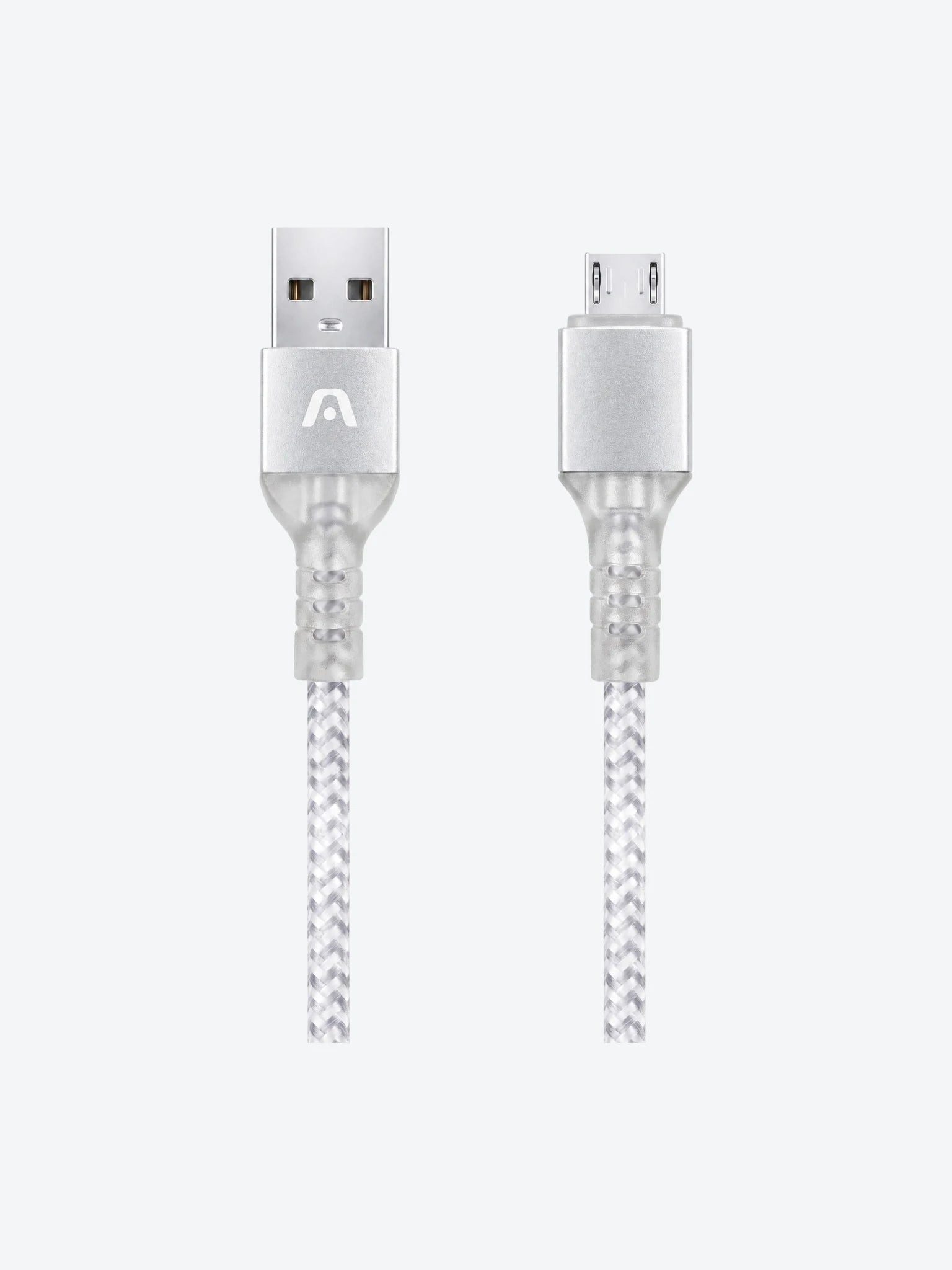 Cable Argom ARG-CB-0021WT Micro USB a USB 2.0 Nylon Trenzado 1.8mts Color Blanco