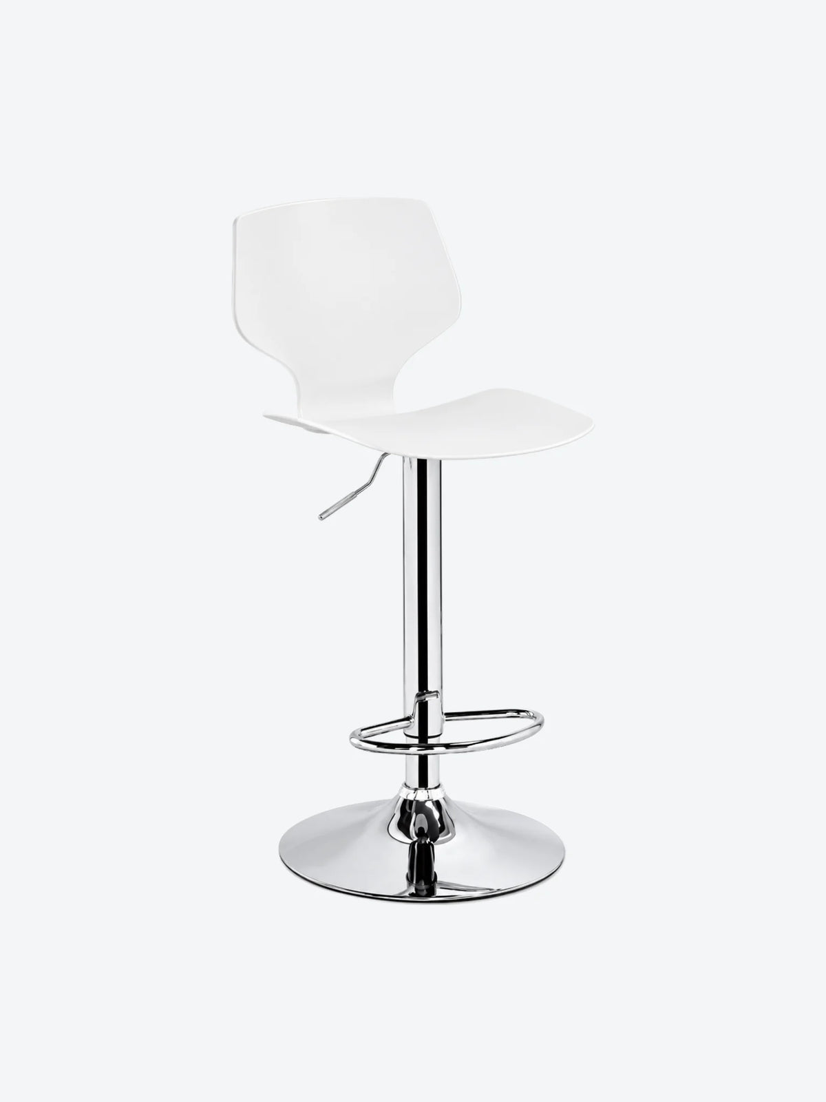 SILLA DE BAR PLASTICA, BASE CROMADO, SOP 220LB, 42X42X62CM,-1