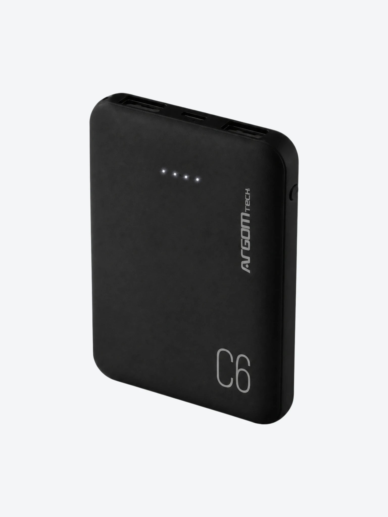 Cargador Portatil Argom ARG-PB-1136BK C6 6000MAH Color Negro-1