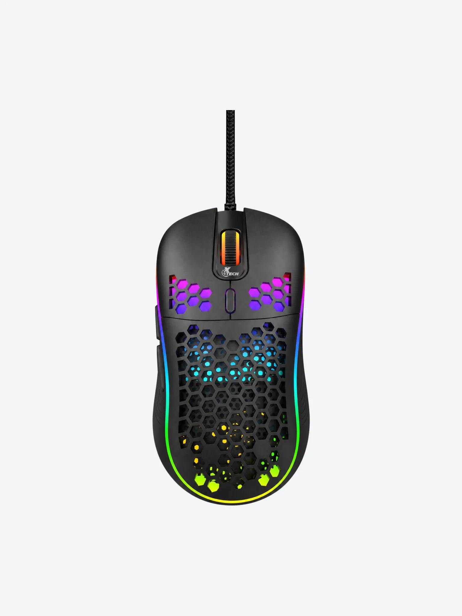Mouse Xtech XTM-620 Lightbuzz de 7 Botones Para Videojuegos Color Negro-1