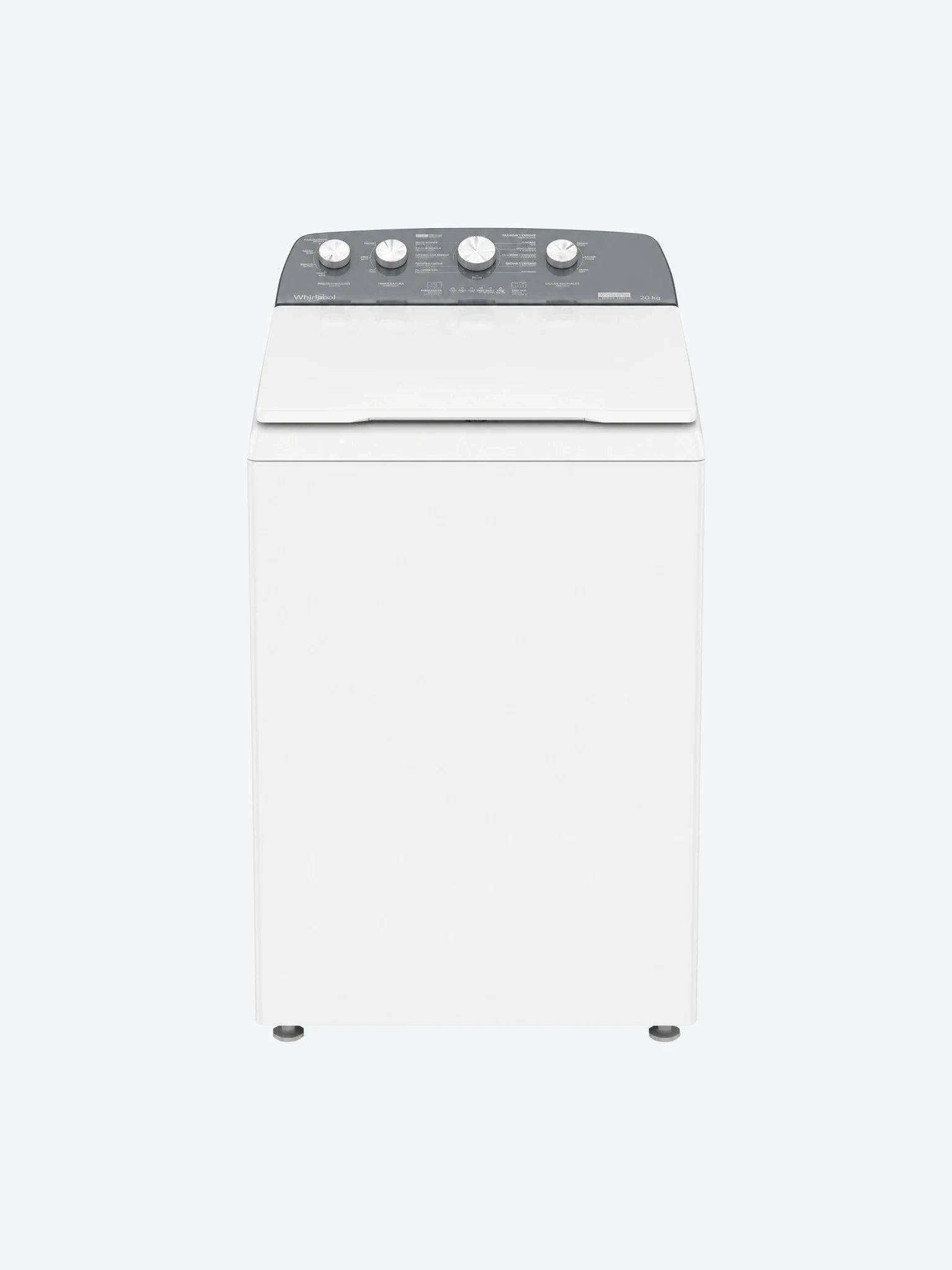 Lavadora Whirlpool Carga Superior 20Kg Xpert System con Llenado Manual Color Blanco-1