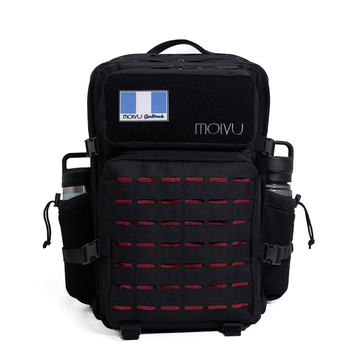 Mochila Roca Negro Rojo-12