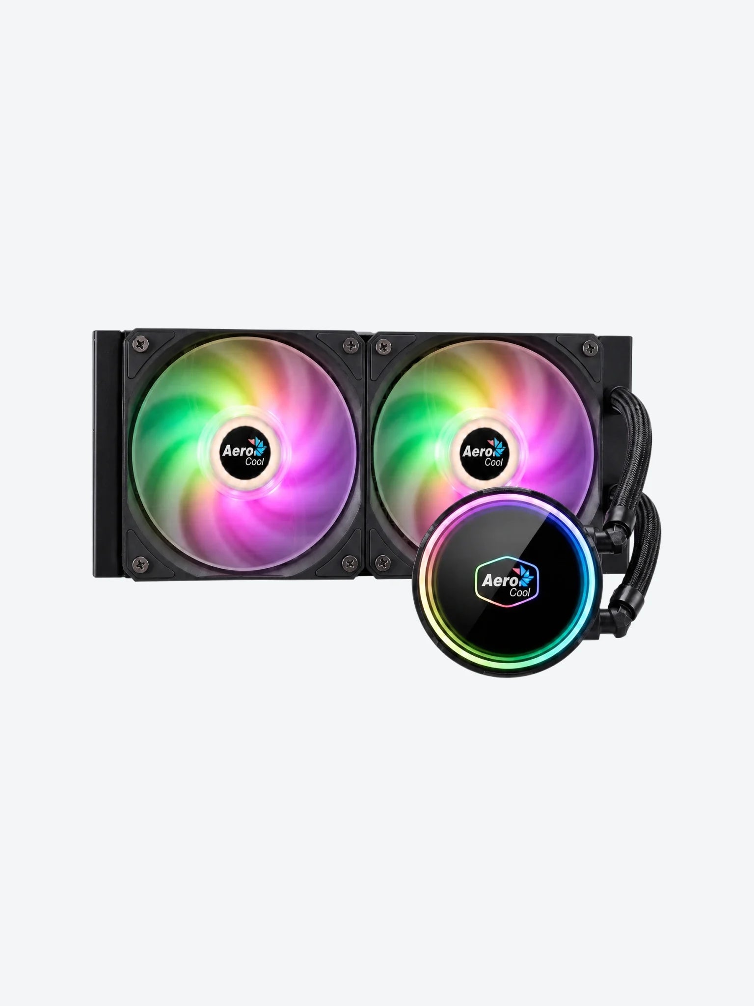 Enfriamiento Liquido RGB Aerocool Oasis L240 BK AIO 240mm ACLA-OA24117.11 Negro-1